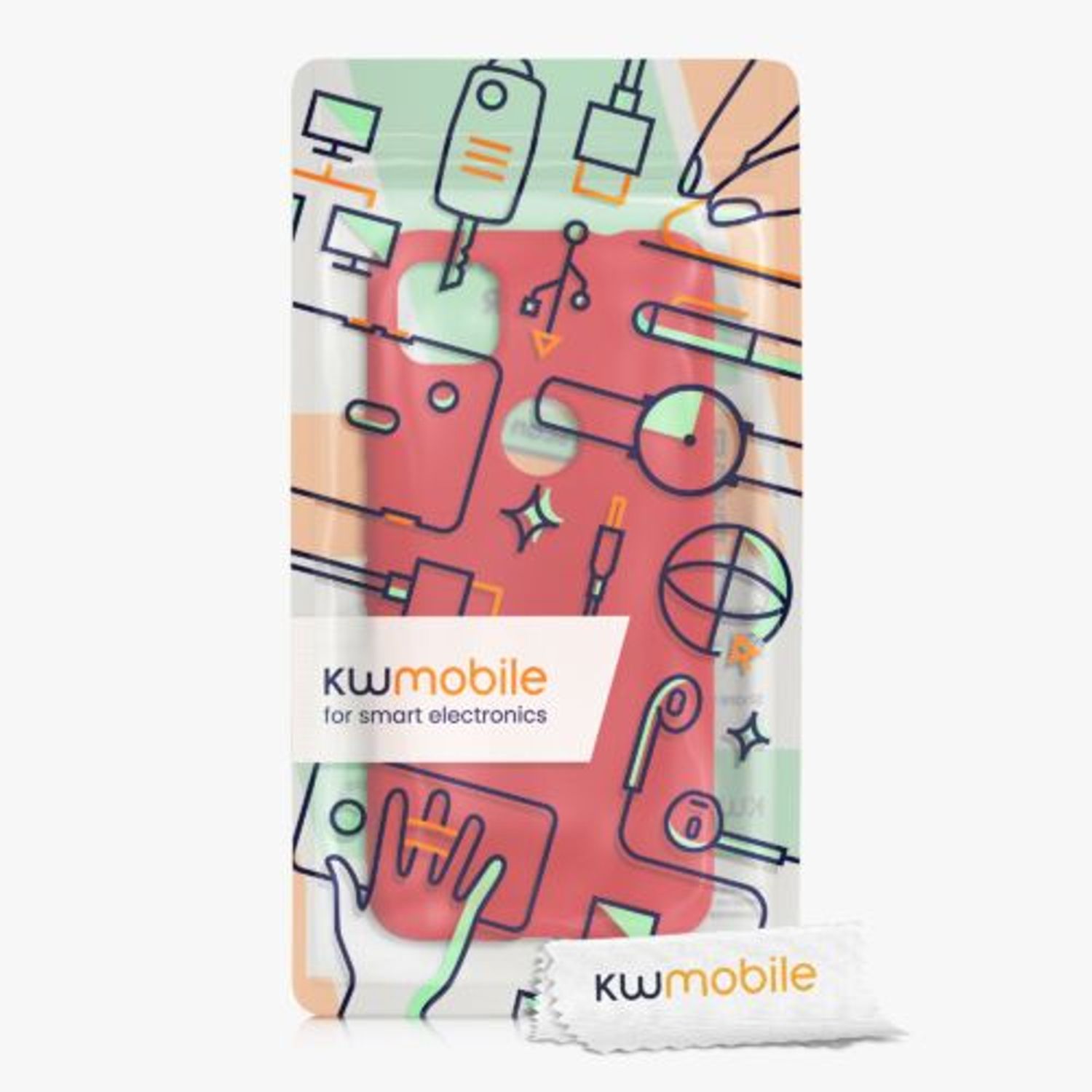 Husa pentru Google Pixel 4a, Silicon, Rosu, 52622.208, Kwmobile fotografia produsului View 7 L