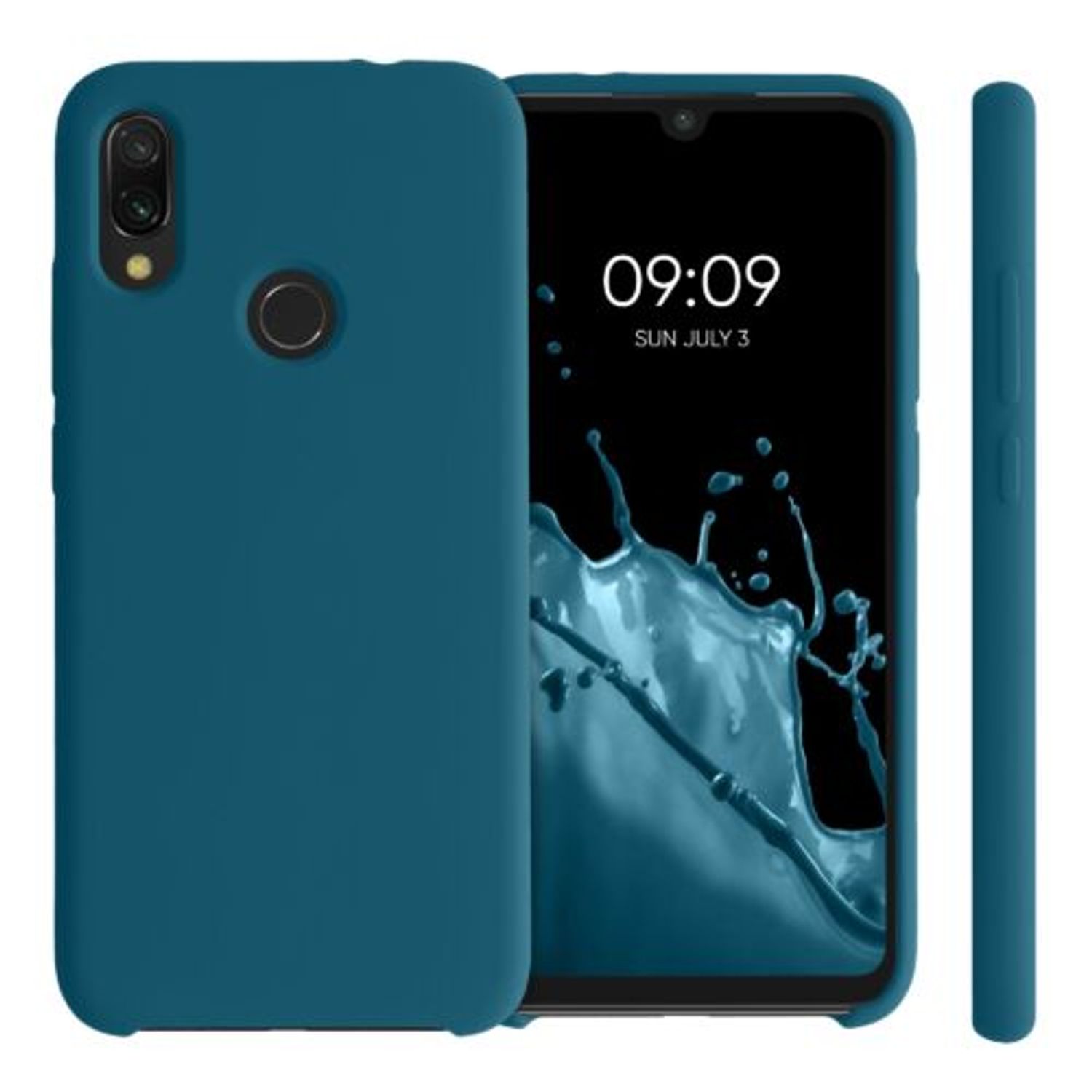 Husa pentru Xiaomi Redmi Note 7/Redmi Note 7 Pro, Silicon, Verde, 48714.57, Kwmobile fotografia produsului View 2 L