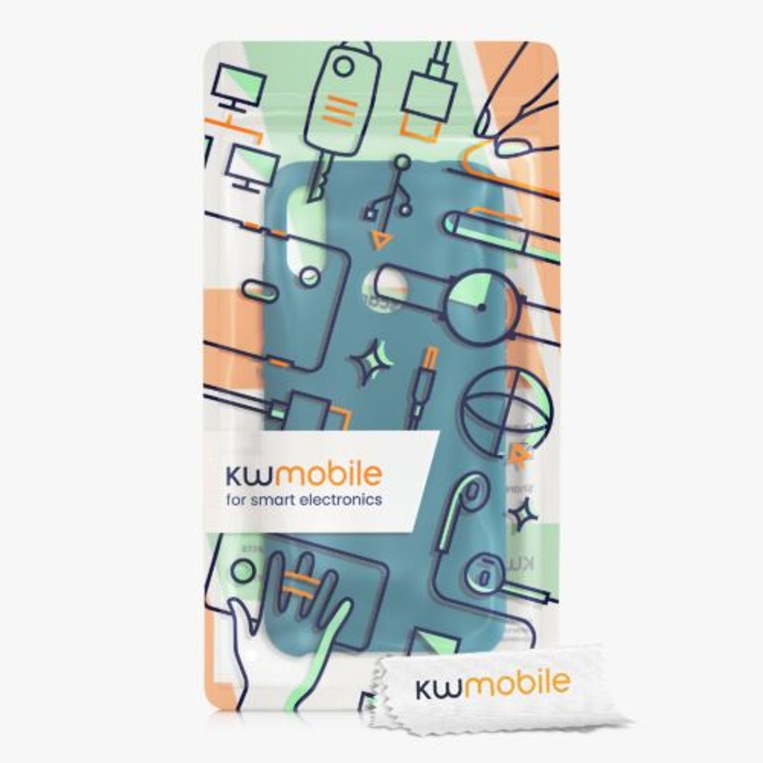 Husa pentru Xiaomi Redmi Note 7/Redmi Note 7 Pro, Silicon, Verde, 48714.57, Kwmobile fotografia produsului View 6 L