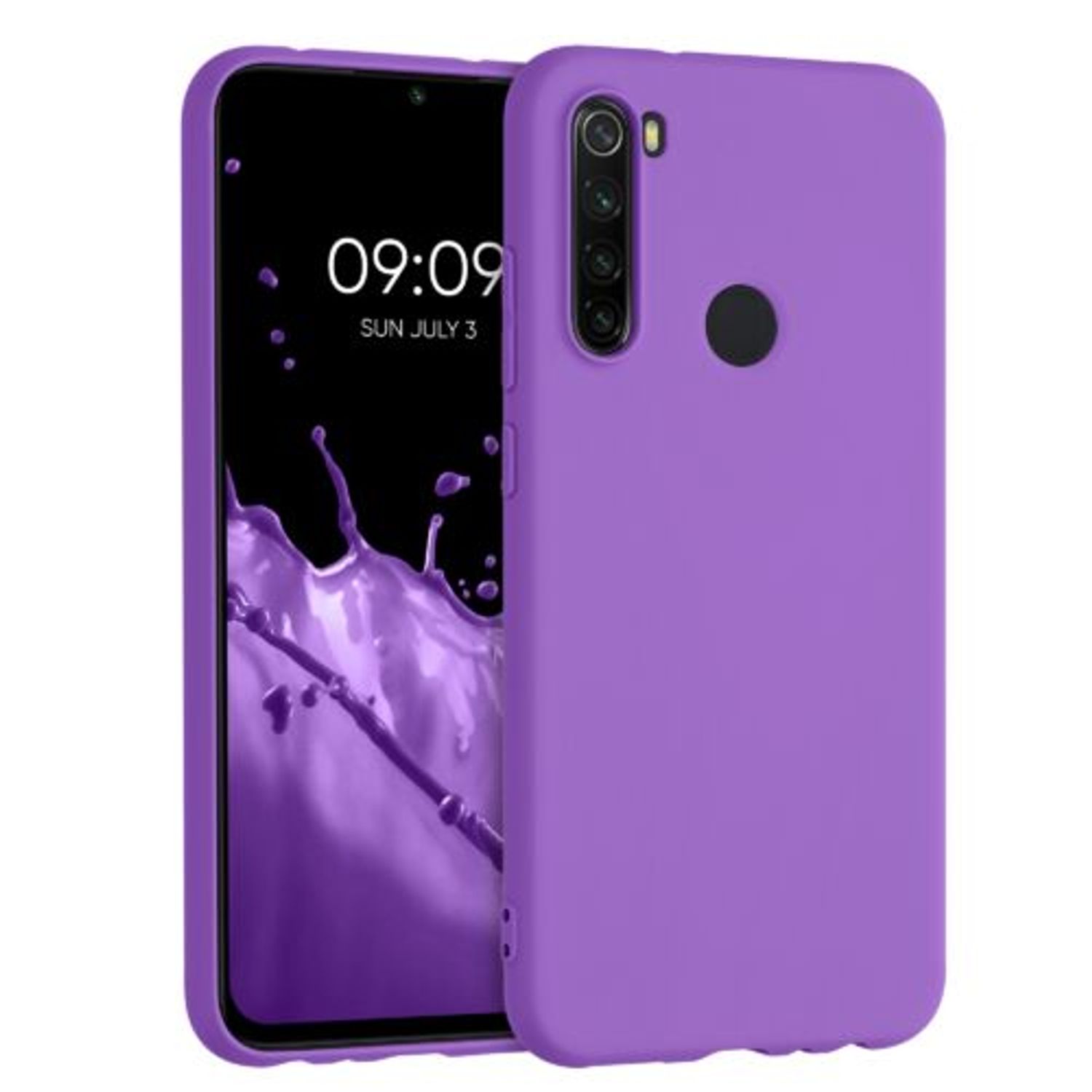 Husa pentru Xiaomi Redmi Note 8, Silicon, Mov, 50180.221, Kwmobile fotografia produsului View 7 L