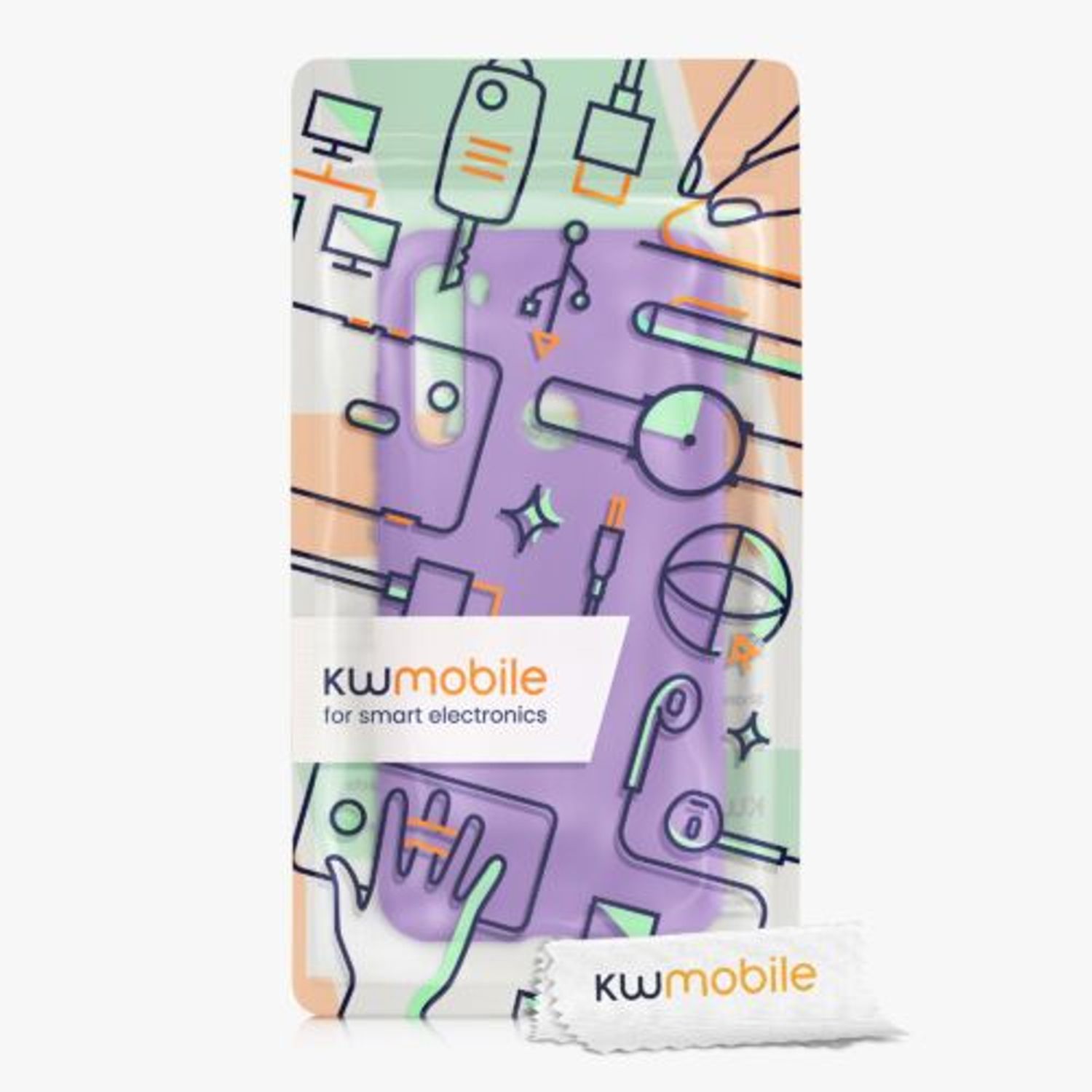 Husa pentru Xiaomi Redmi Note 8, Silicon, Mov, 50180.221, Kwmobile fotografia produsului View 3 L