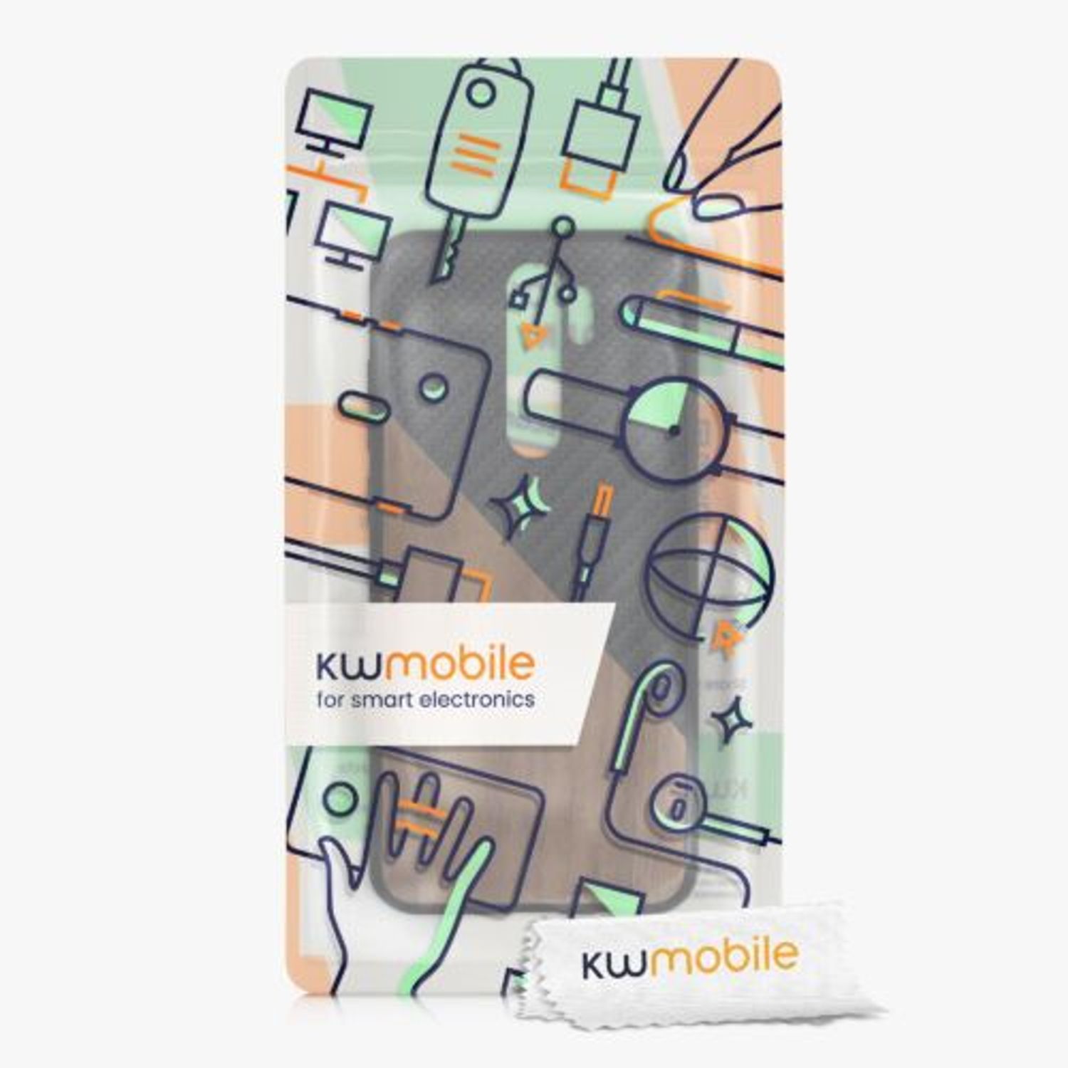 Husa pentru Xiaomi Redmi Note 8 Pro, Lemn, Maro, 56622.01, Kwmobile fotografia produsului View 7 L