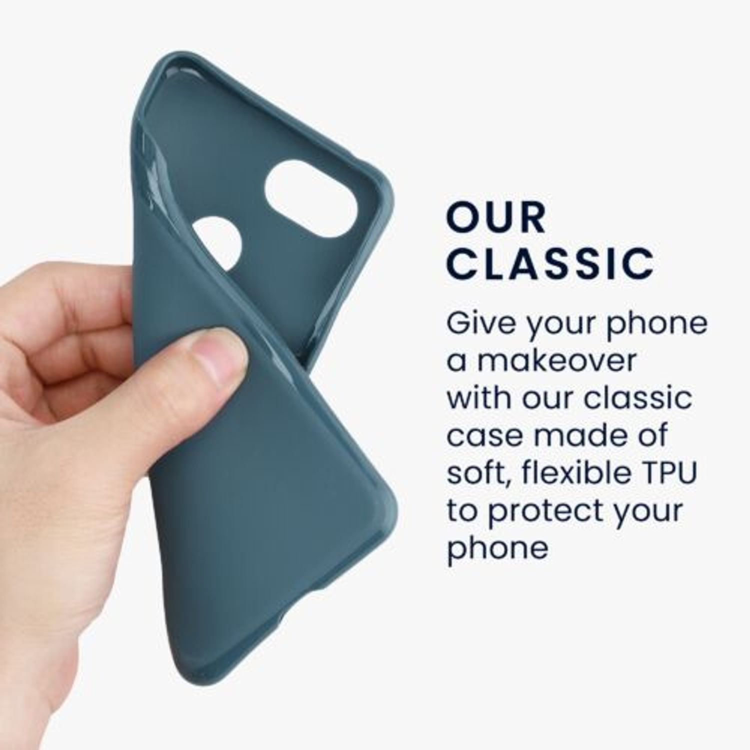 Husa Kwmobile pentru Google Pixel 3, Silicon, Albastru, 45967.202 fotografia produsului View 2 L