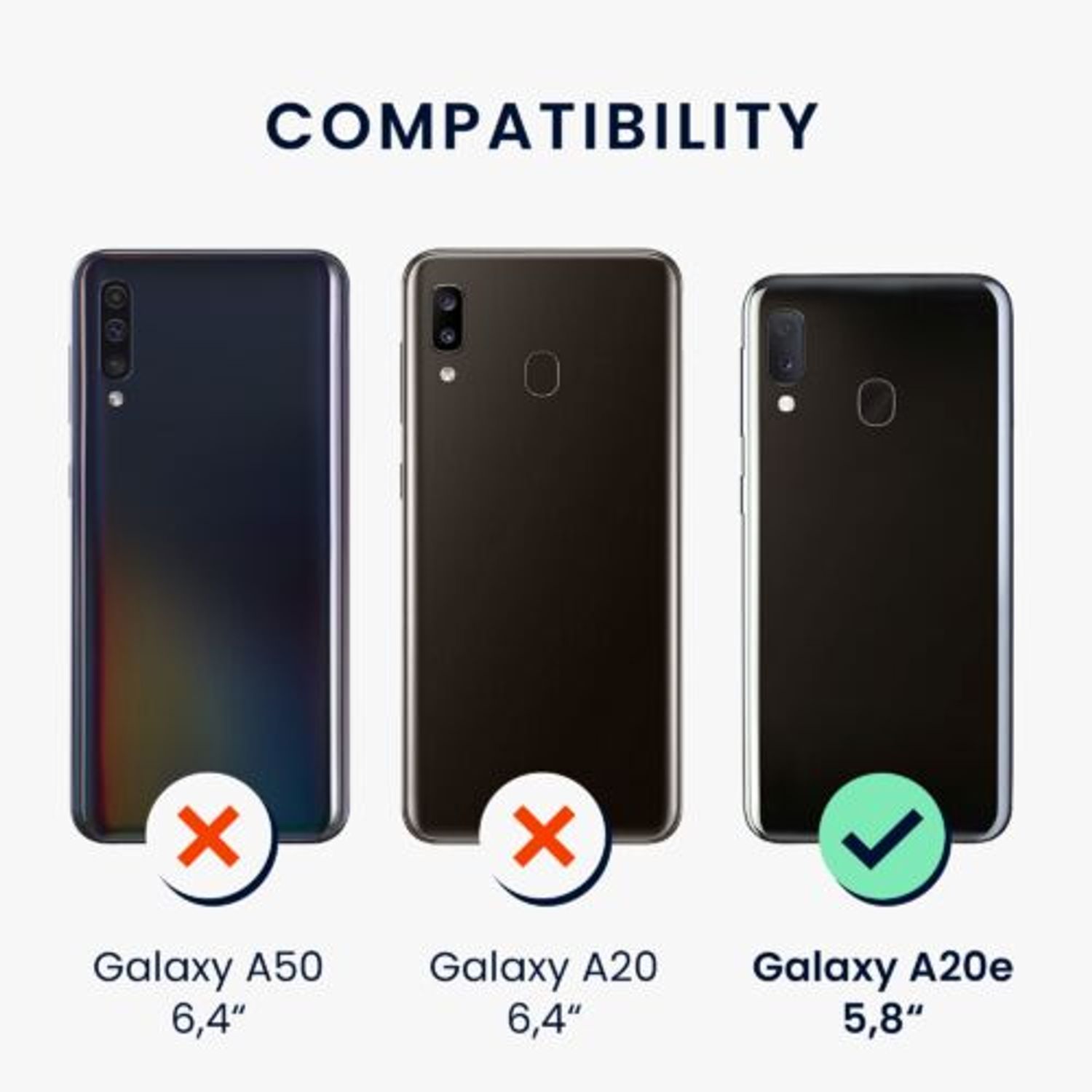 Husa Kwmobile pentru Samsung Galaxy A20e, Silicon, Alb, 48738.48 fotografia produsului View 4 L