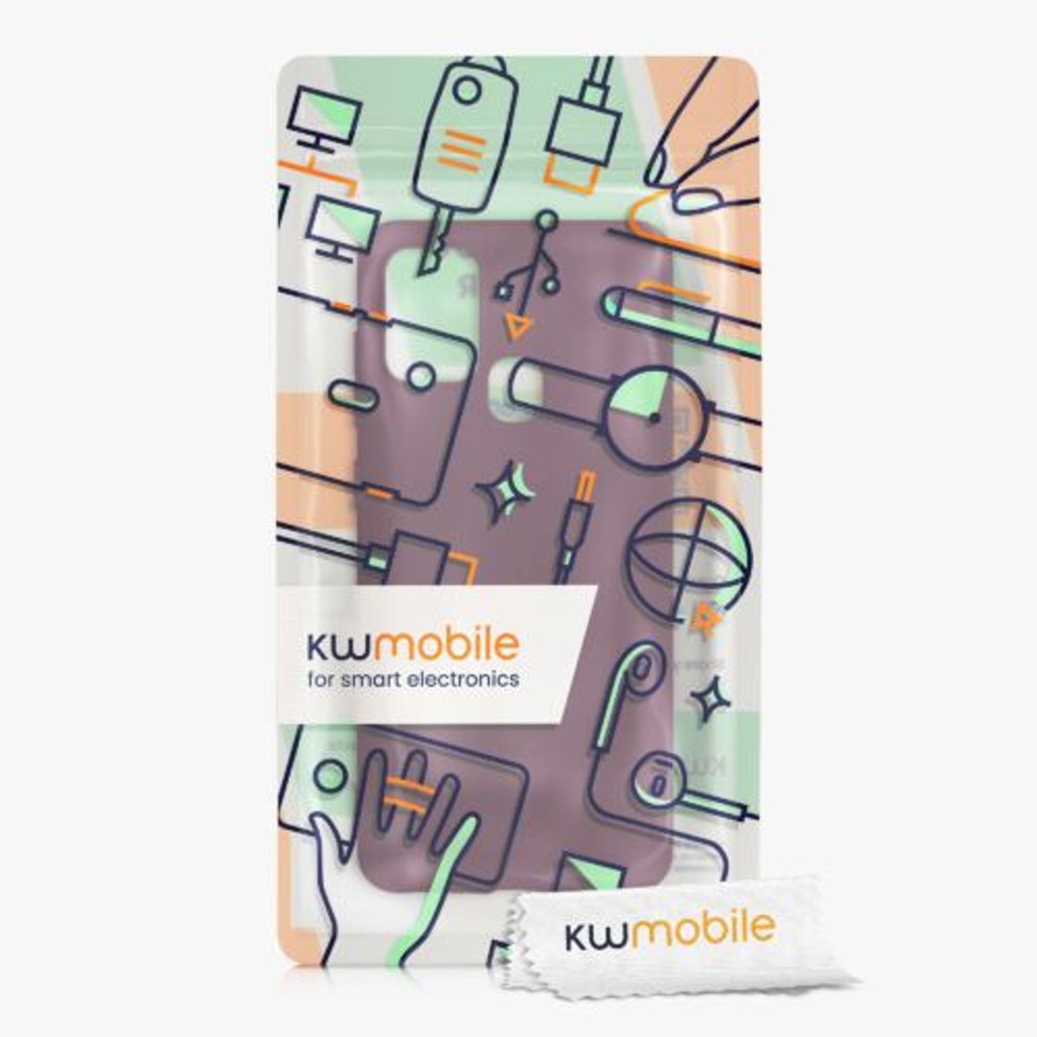 Husa Kwmobile pentru Samsung Galaxy A21s, Silicon, Violet, 52494.187 fotografia produsului View 7 L