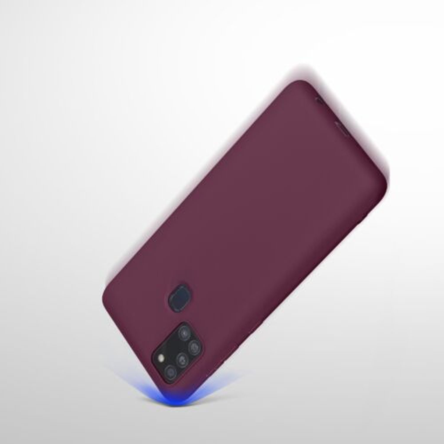 Husa Kwmobile pentru Samsung Galaxy A21s, Silicon, Violet, 52494.187 fotografia produsului View 9 L