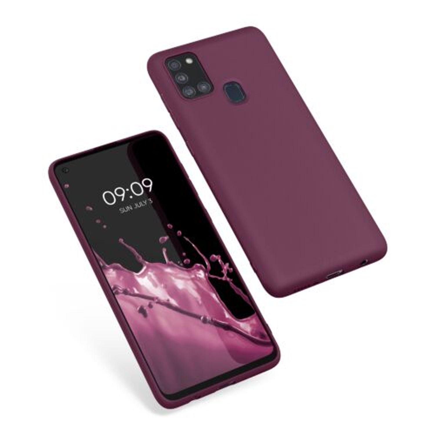 Husa Kwmobile pentru Samsung Galaxy A21s, Silicon, Violet, 52494.187 fotografia produsului