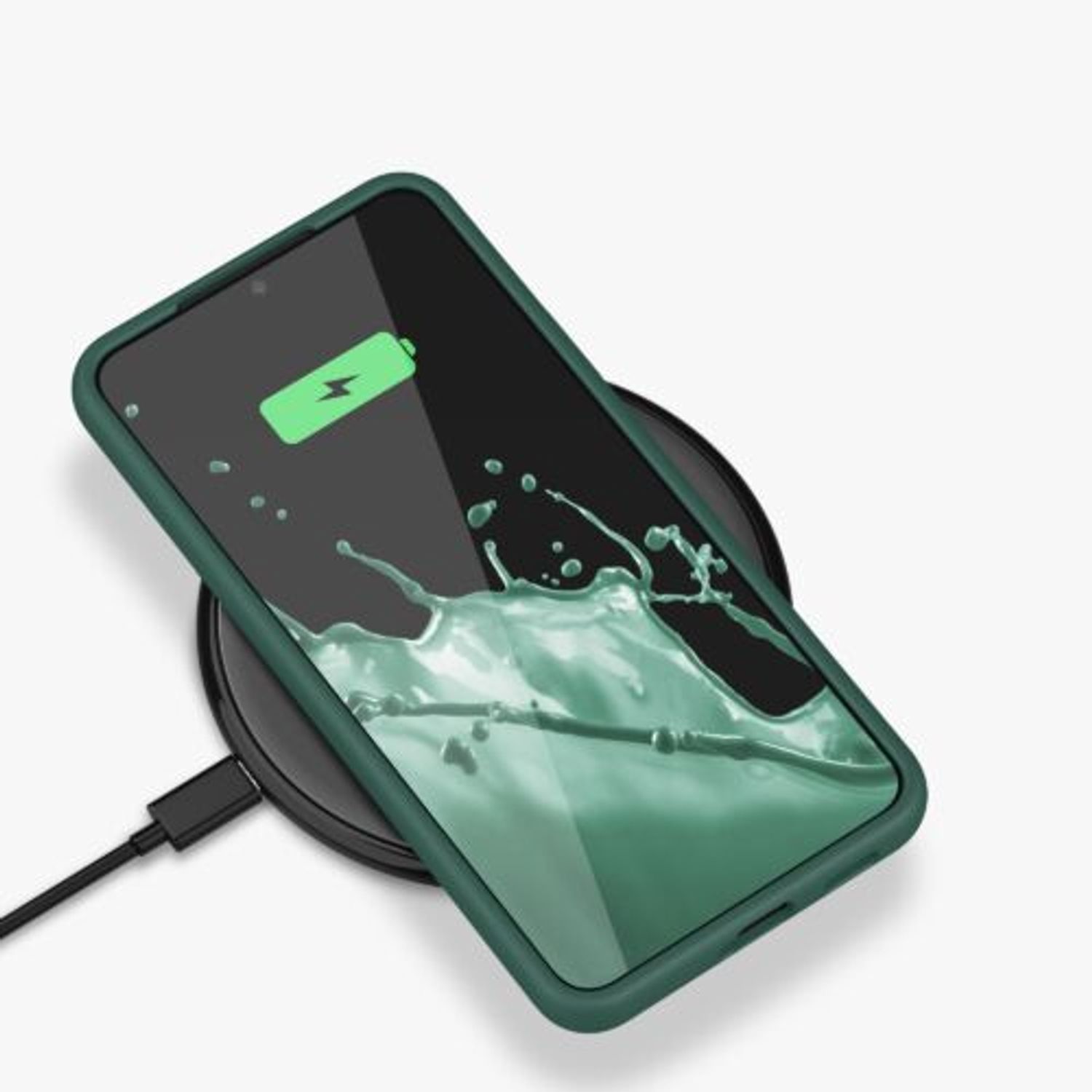 Husa Kwmobile pentru Samsung Galaxy S22 Plus, Silicon, Verde, 56761.169 fotografia produsului View 10 L