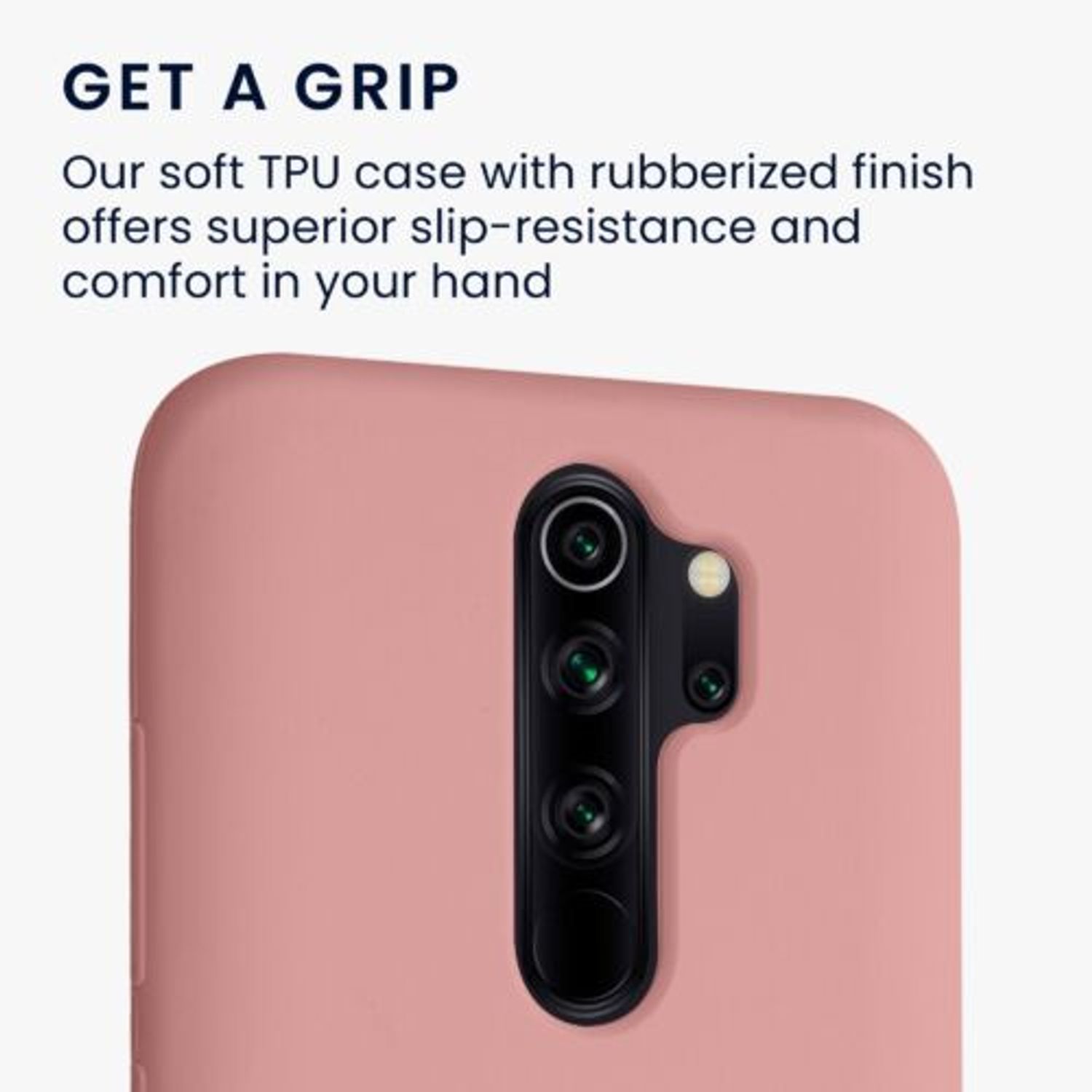 Husa Kwmobile pentru Xiaomi Redmi Note 8 Pro, Silicon, Roz, 50248.193 fotografia produsului View 3 L