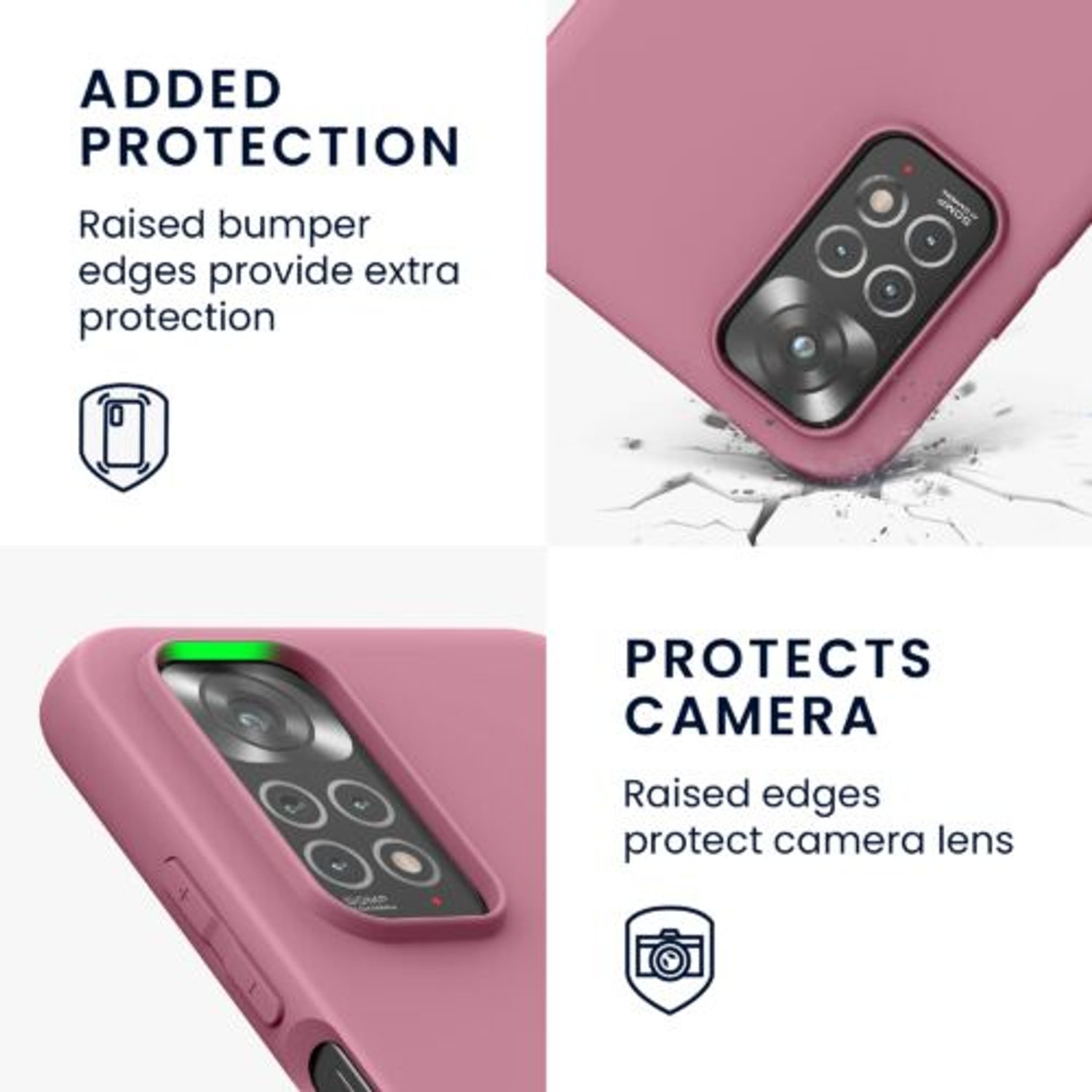 Husa Kwmobile pentru Xiaomi Redmi Note 11/Redmi Note 11s, Silicon, Violet, 57368.167 fotografia produsului View 3 L