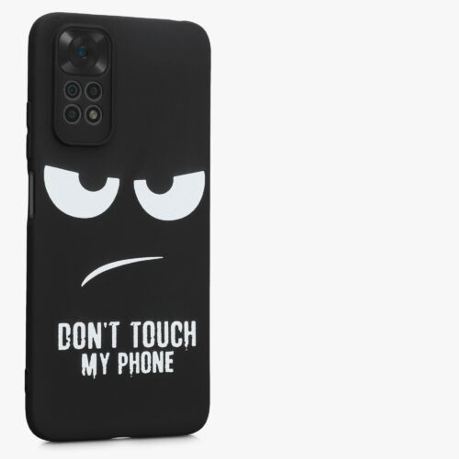 Husa Kwmobile pentru Xiaomi Redmi Note 11/Redmi Note 11s, Silicon, Negru/Alb, 57387.01 fotografia produsului View 7 L