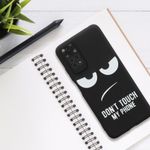 Husa Kwmobile pentru Xiaomi Redmi Note 11/Redmi Note 11s, Silicon, Negru/Alb, 57387.01 fotografia produsului View 2 S