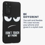 Husa Kwmobile pentru Xiaomi Redmi Note 11/Redmi Note 11s, Silicon, Negru/Alb, 57387.01 fotografia produsului View 3 S