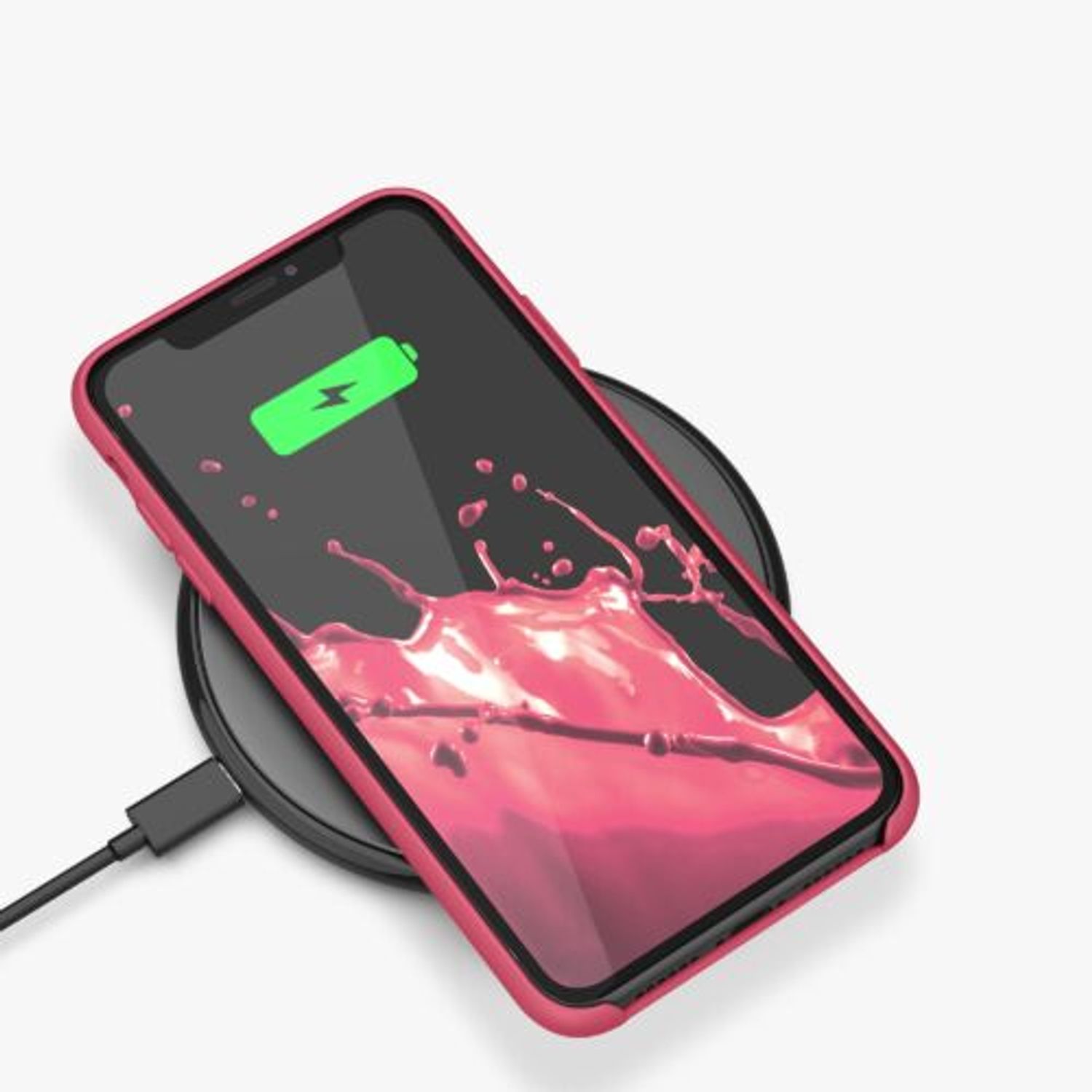 Husa Kwmobile pentru Apple iPhone XR, Silicon, Roz, 45910.238 fotografia produsului View 10 L