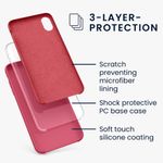 Husa Kwmobile pentru Apple iPhone XR, Silicon, Roz, 45910.238 fotografia produsului View 2 S