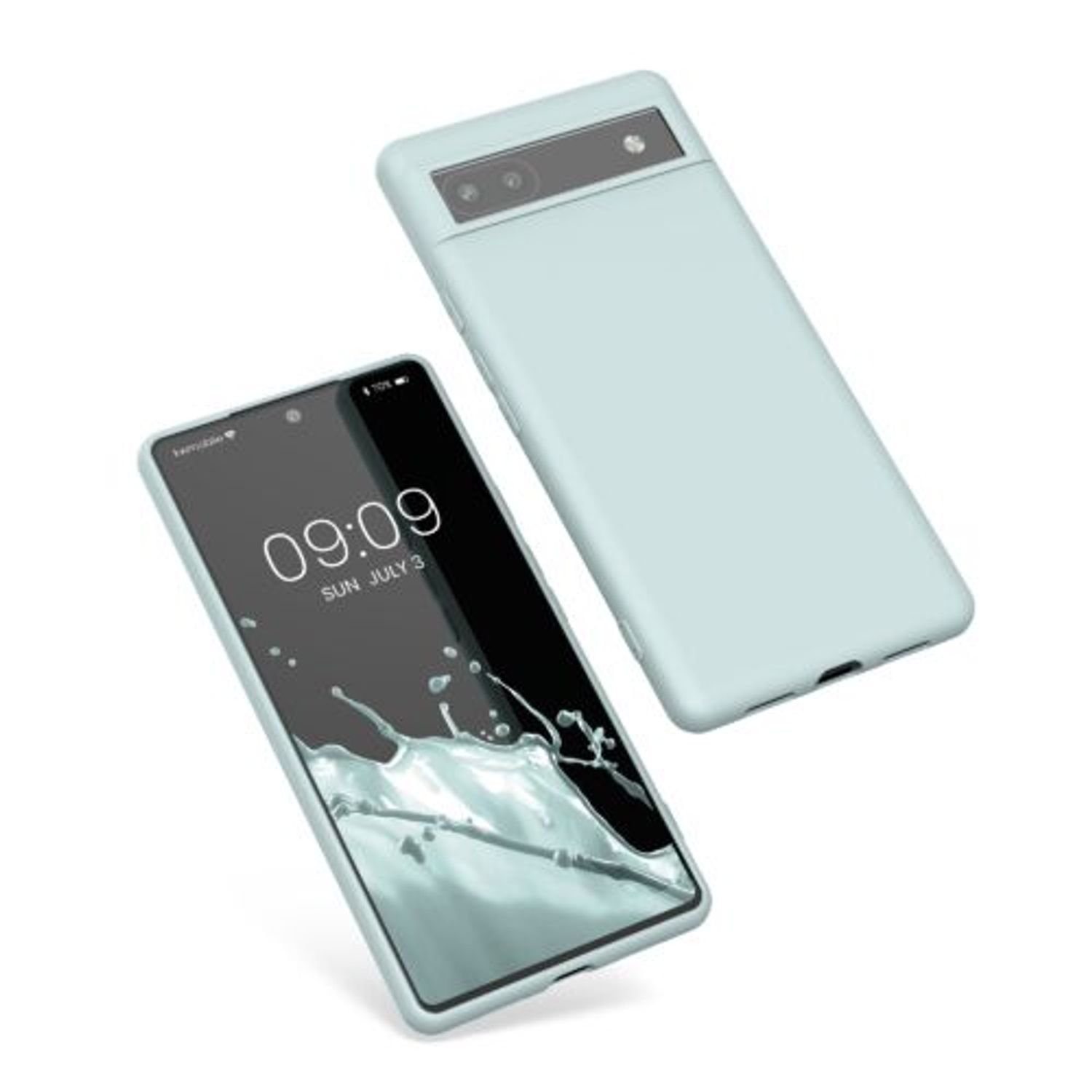 Husa Kwmobile pentru Google Pixel 6a, Silicon, Verde, 57799.200 fotografia produsului