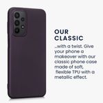 Husa Kwmobile pentru Samsung Galaxy A23, Silicon, Mov, 57955.115 fotografia produsului View 5 S