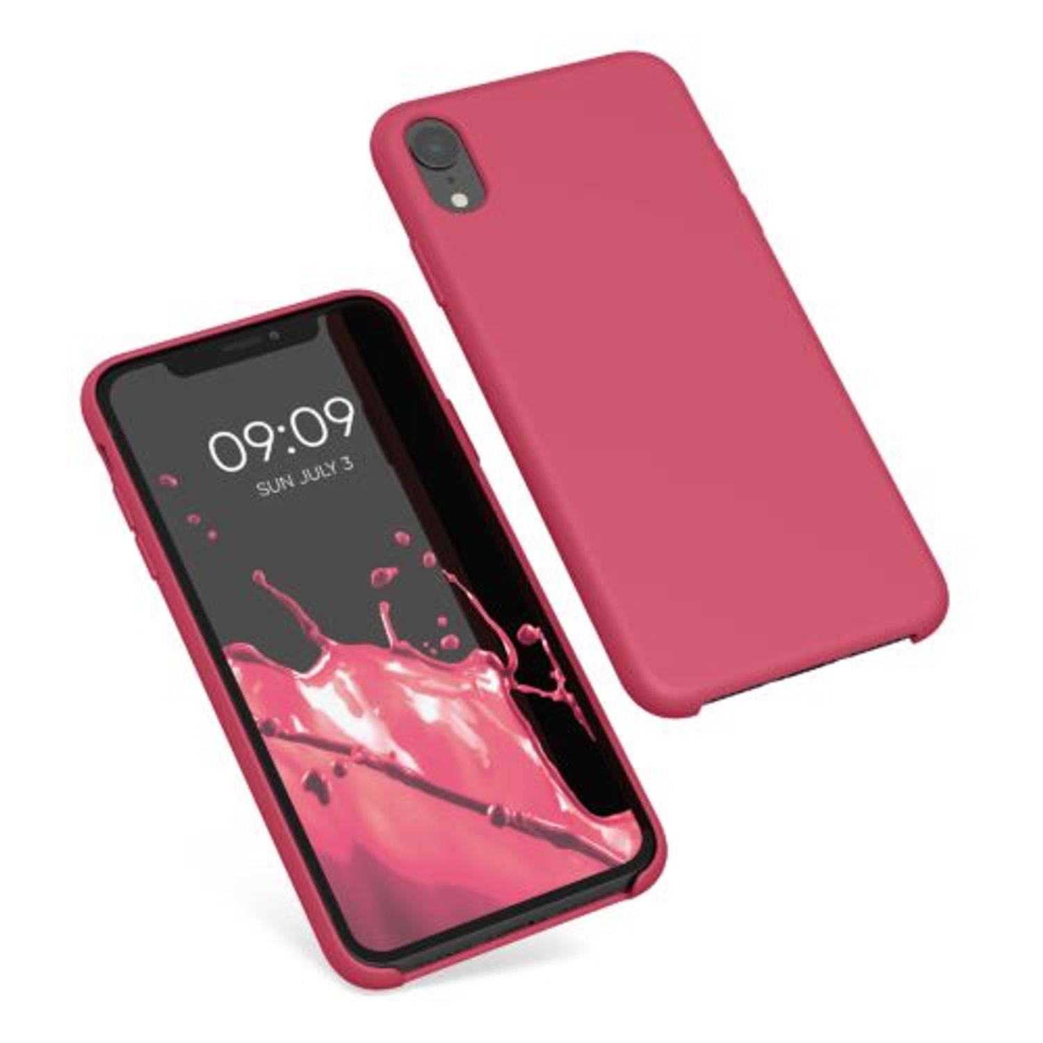 Husa Kwmobile pentru Apple iPhone XR, Silicon, Roz, 45910.238 fotografia produsului