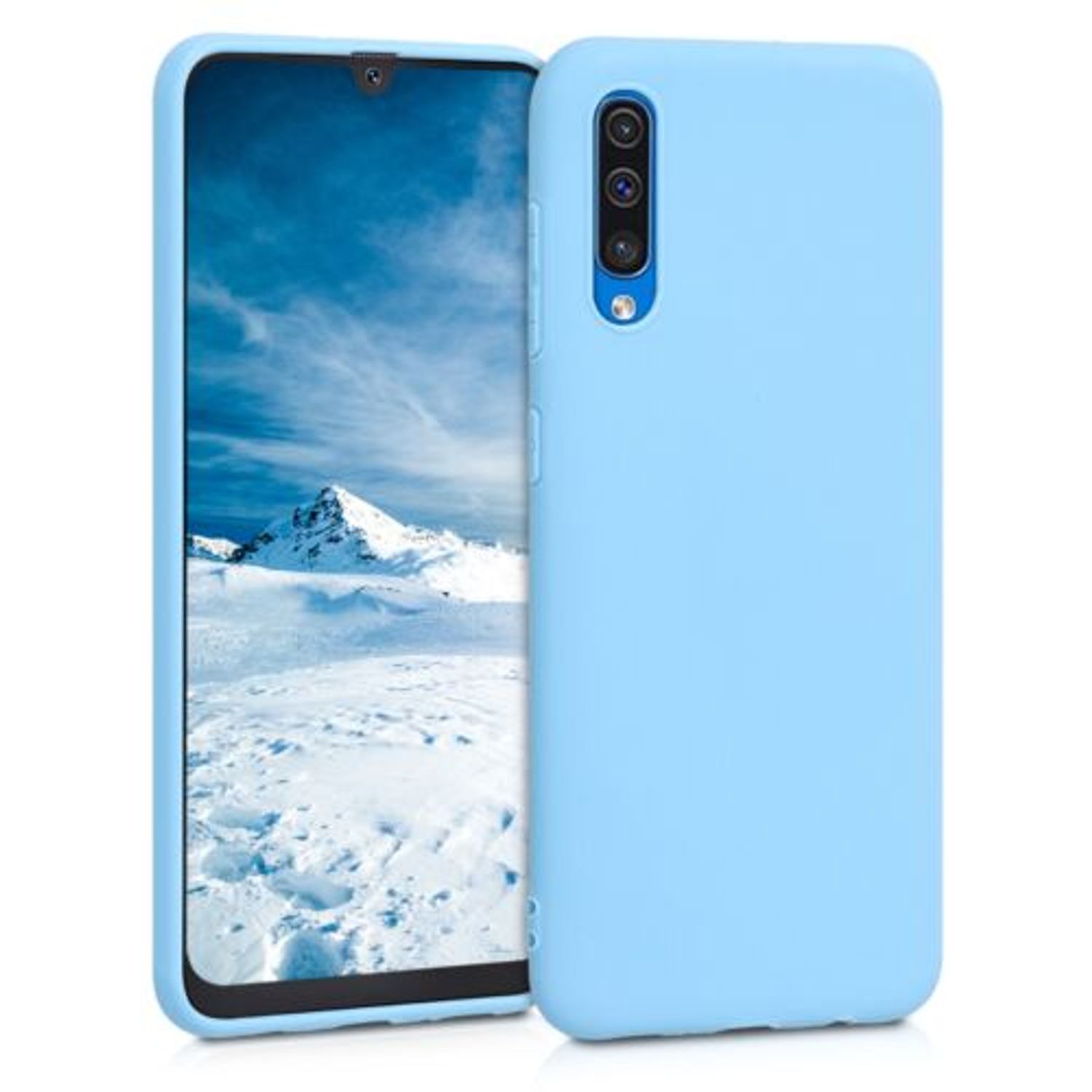 Husa pentru Samsung Galaxy A50, Silicon, Albastru, 48054.161 fotografia produsului