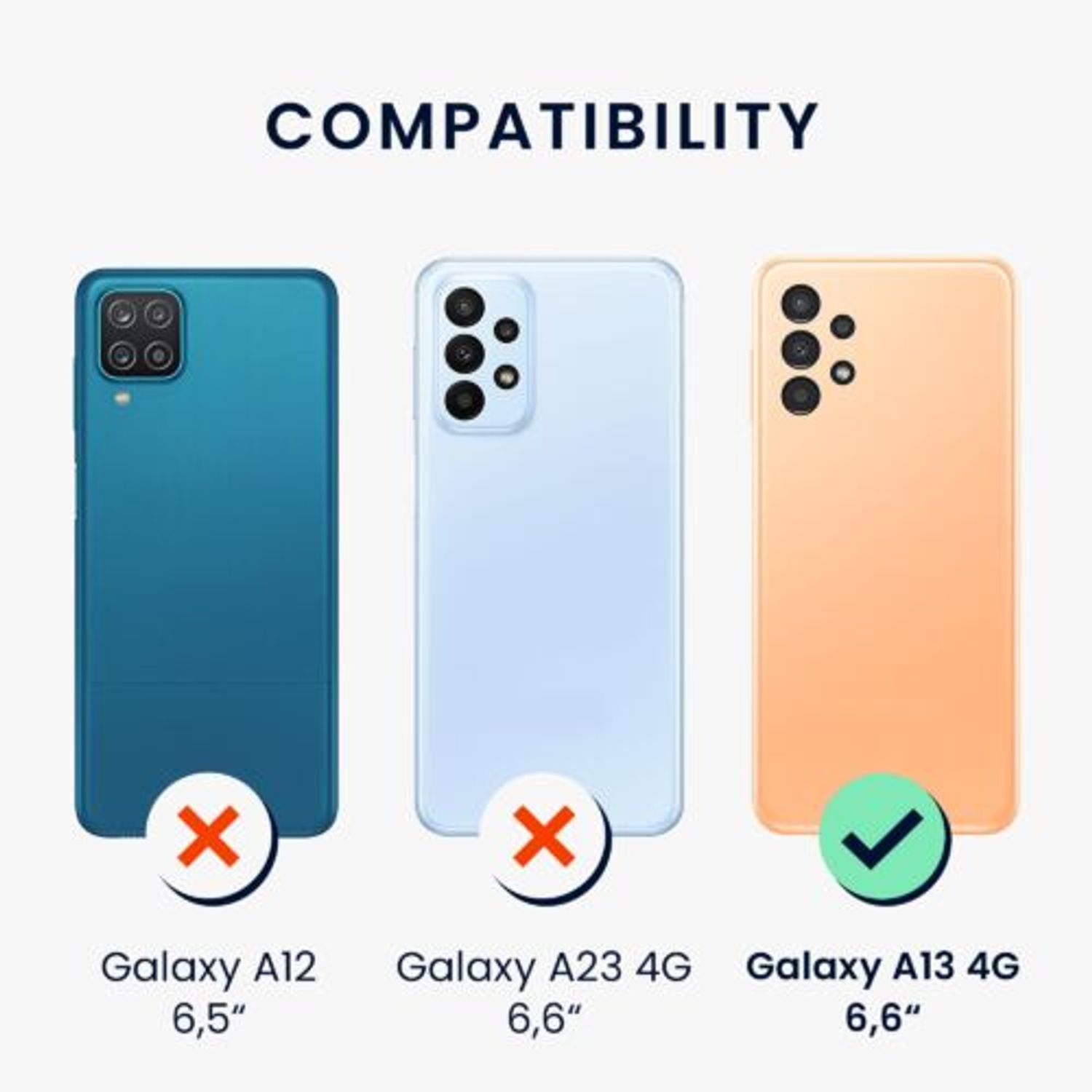 Husa Kwmobile pentru Samsung Galaxy A13, Silicon, Multicolor, 58232.01 fotografia produsului View 5 L