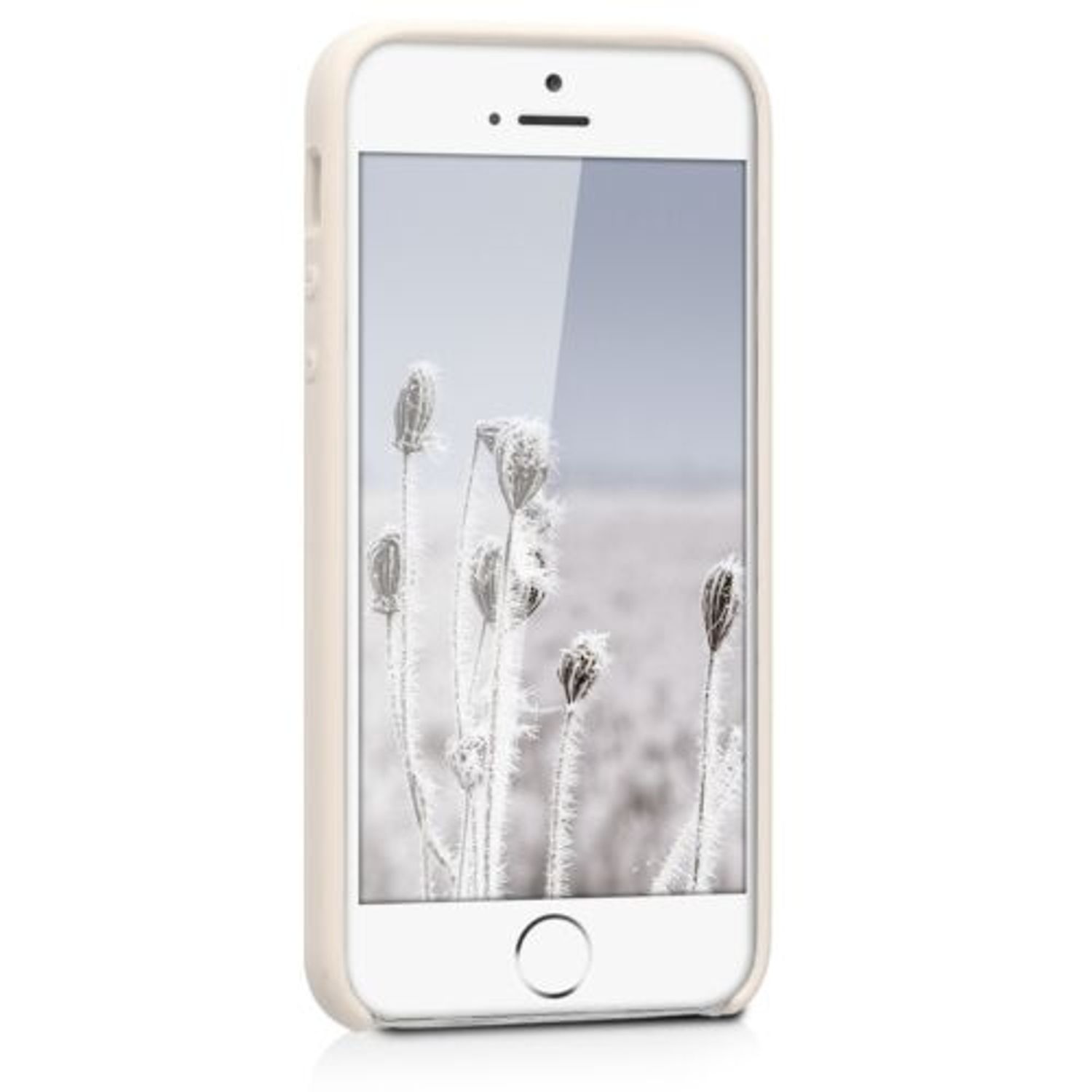 Husa pentru Apple iPhone 5/iPhone 5s/iPhone SE, Silicon, Crem, 42766.16 fotografia produsului View 14 L