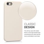Husa pentru Apple iPhone 5/iPhone 5s/iPhone SE, Silicon, Crem, 42766.16 fotografia produsului View 13 S