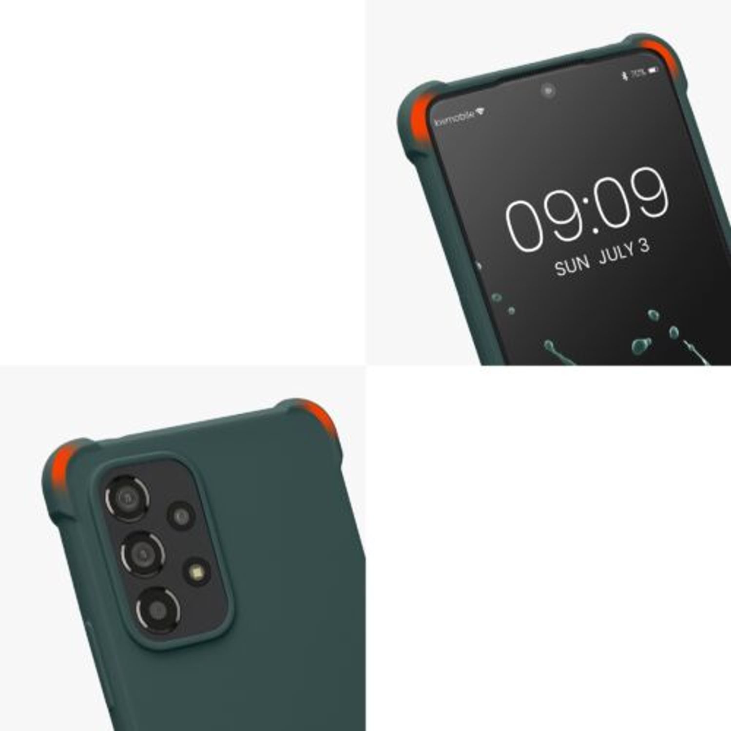 Husa Kwmobile pentru Samsung Galaxy A53 5G, Silicon, Verde, 58566.169 fotografia produsului View 8 L
