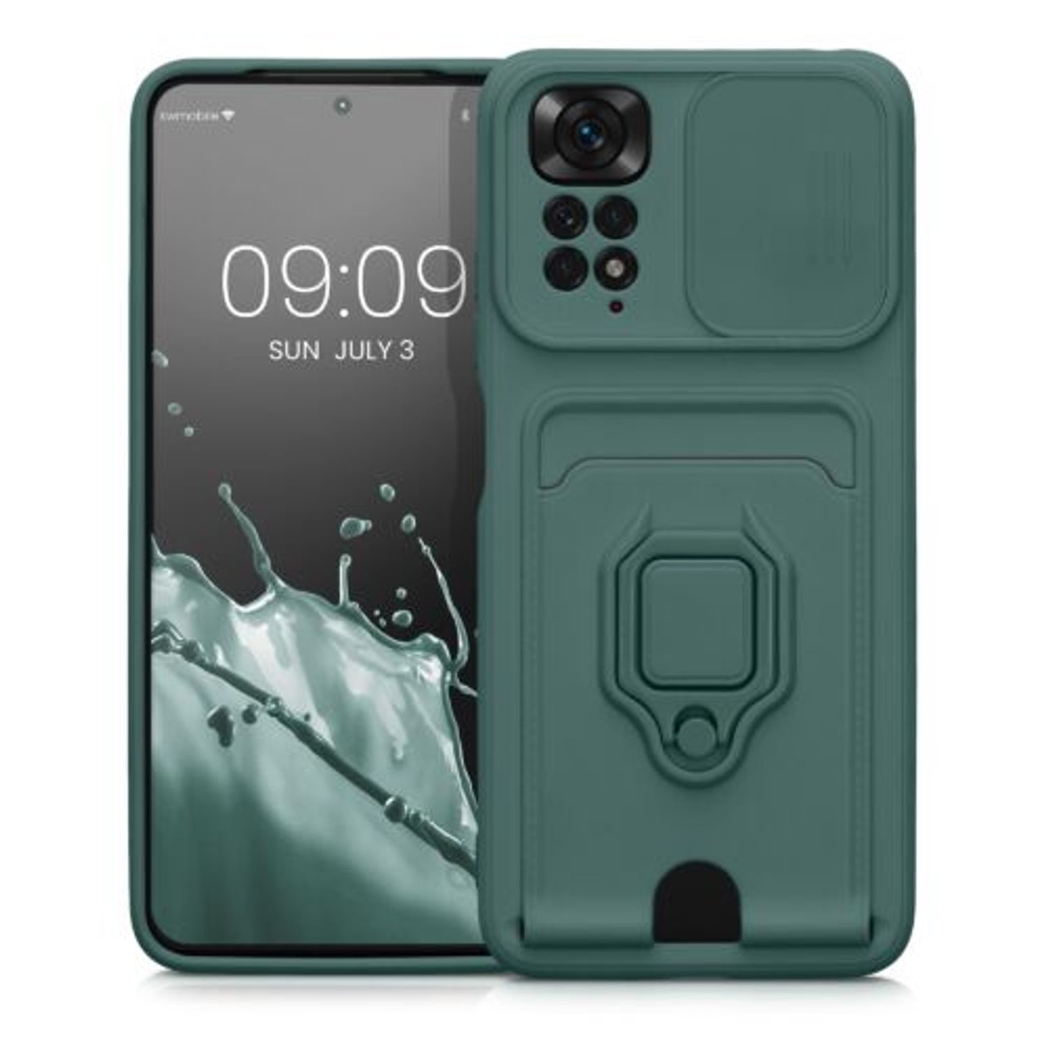 Husa Kwmobile pentru Xiaomi Redmi Note 11/Redmi Note 11s, Silicon, Verde, 57717.169 fotografia produsului
