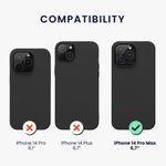 Husa Kwmobile pentru Apple iPhone 14 Pro Max, Silicon, Negru, 59082.47 fotografia produsului View 2 S
