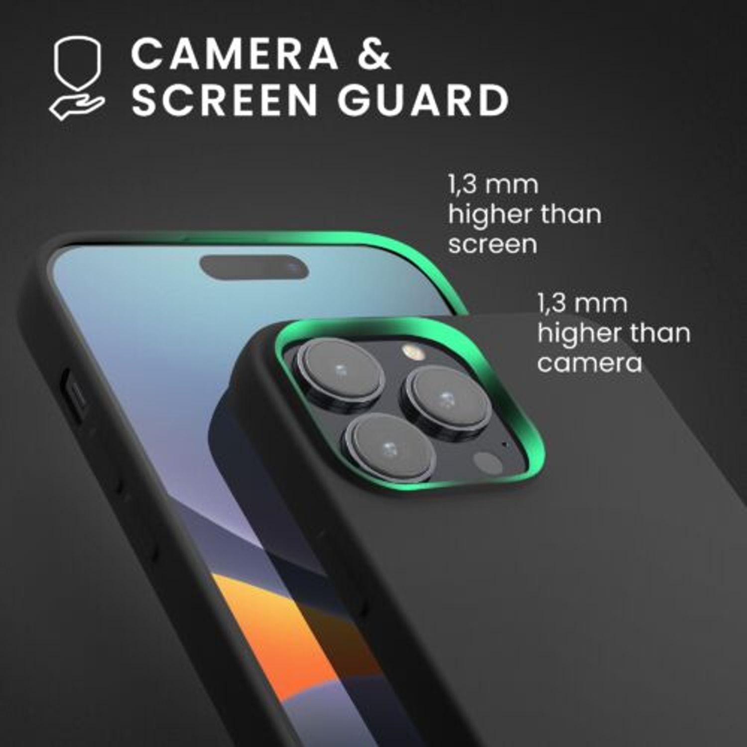 Husa Kwmobile pentru Apple iPhone 14 Pro Max, Silicon, Negru, 59082.47 fotografia produsului View 6 L