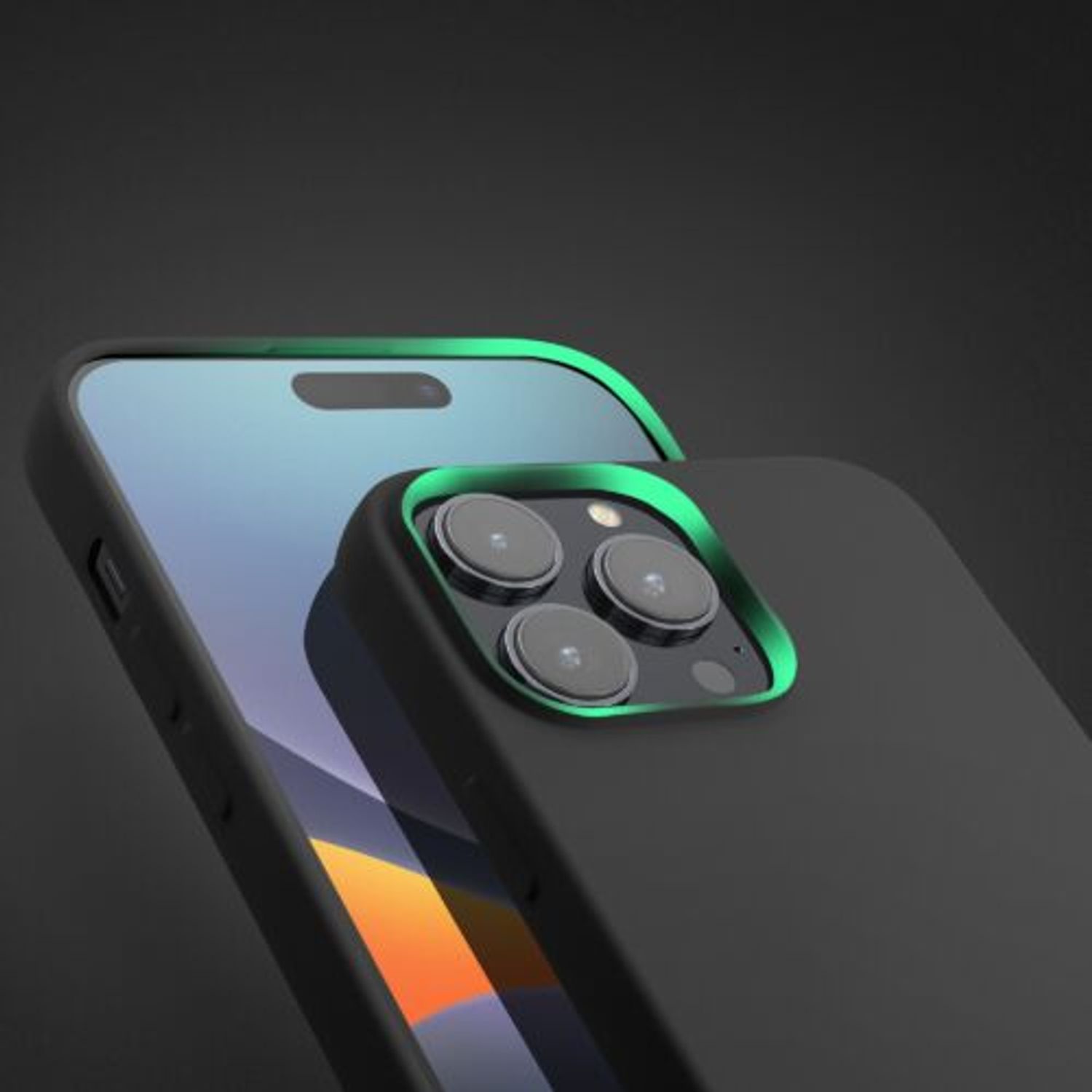 Husa Kwmobile pentru Apple iPhone 14 Pro Max, Silicon, Negru, 59082.47 fotografia produsului View 12 L