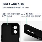 Husa Kwmobile pentru OPPO A76/A96, Silicon, Negru, 59147.01 fotografia produsului View 2 S