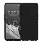 Husa Kwmobile pentru OPPO A76/A96, Silicon, Negru, 59147.01 fotografia produsului