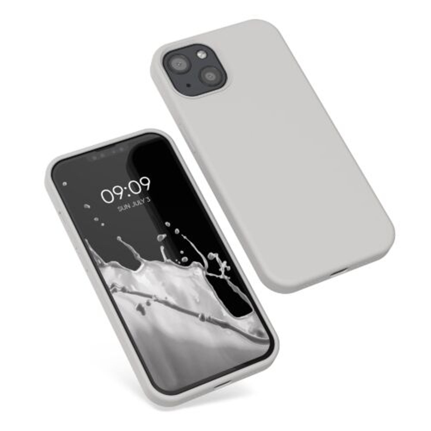 Husa Kwmobile pentru Apple iPhone 13, Silicon, Bej, 55878.96 fotografia produsului