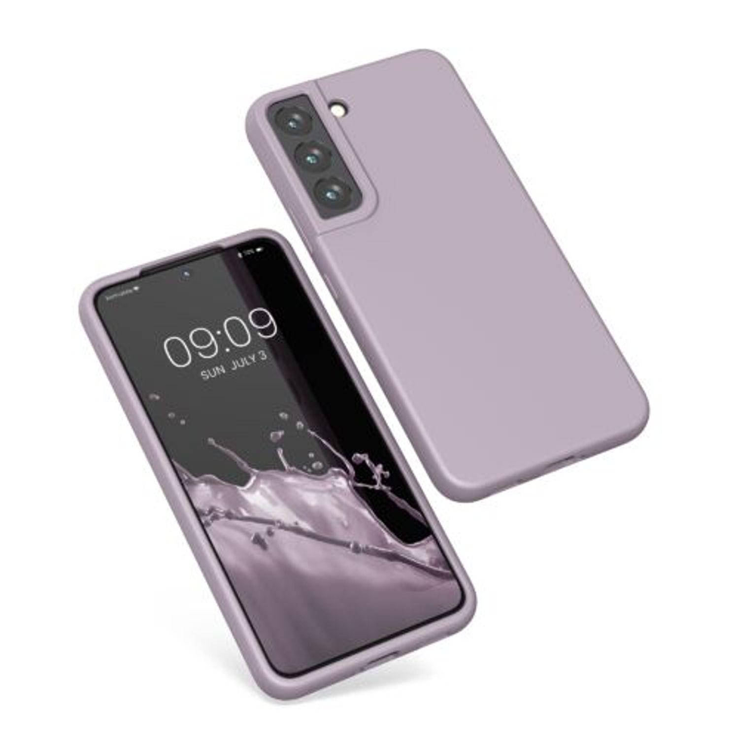 Husa Kwmobile pentru Samsung Galaxy S22, Silicon, Mov, 56756.236 fotografia produsului