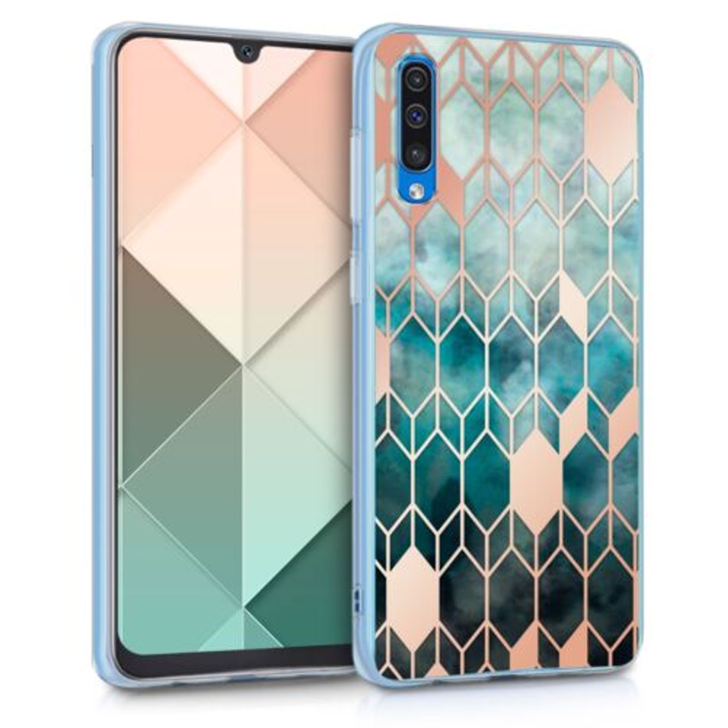 Husa pentru Samsung Galaxy A50, Silicon, Multicolor, 48061.03 fotografia produsului