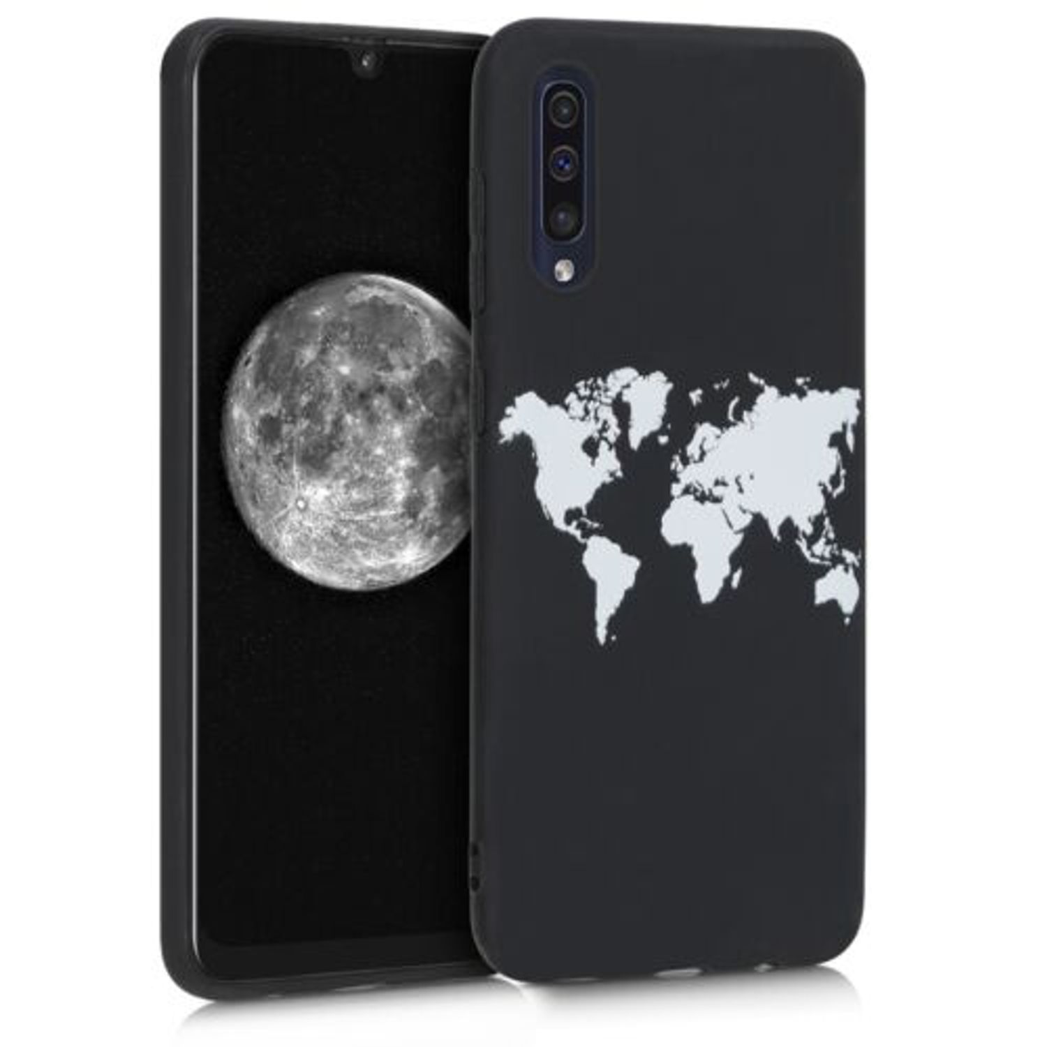 Husa pentru Samsung Galaxy A50, Silicon, Negru, 48656.01 fotografia produsului