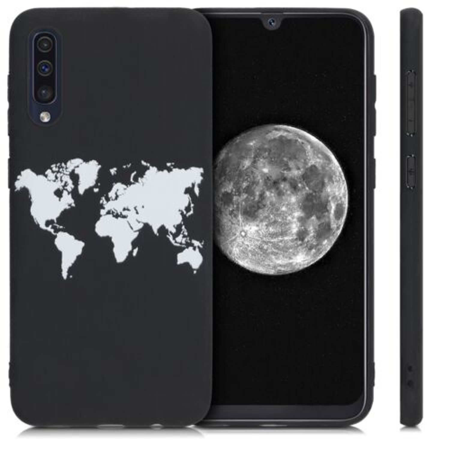 Husa pentru Samsung Galaxy A50, Silicon, Negru, 48656.01 fotografia produsului View 2 L