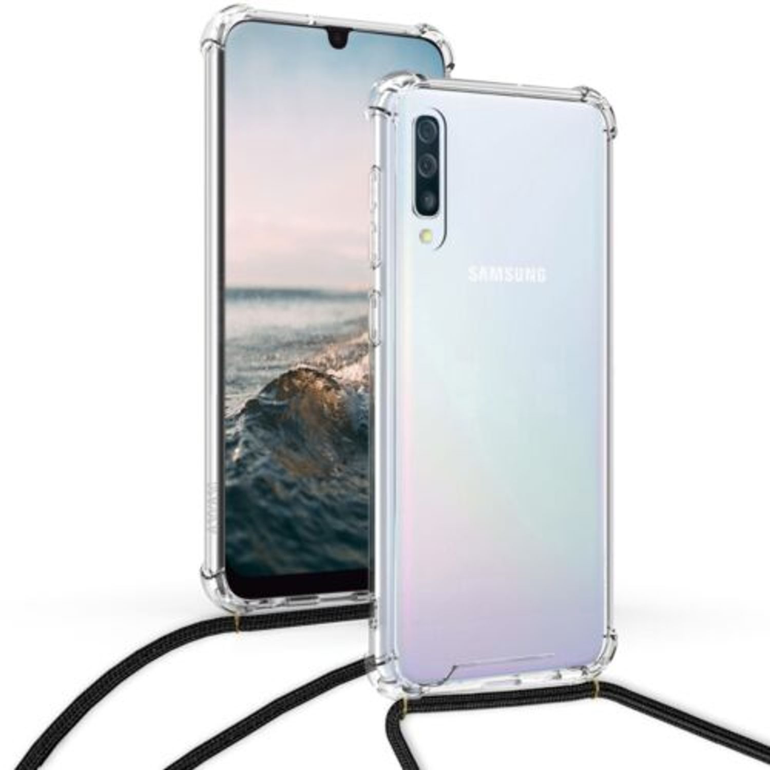 Husa pentru Samsung Galaxy A50, Silicon, Transparent, 48697.01 fotografia produsului View 4 L
