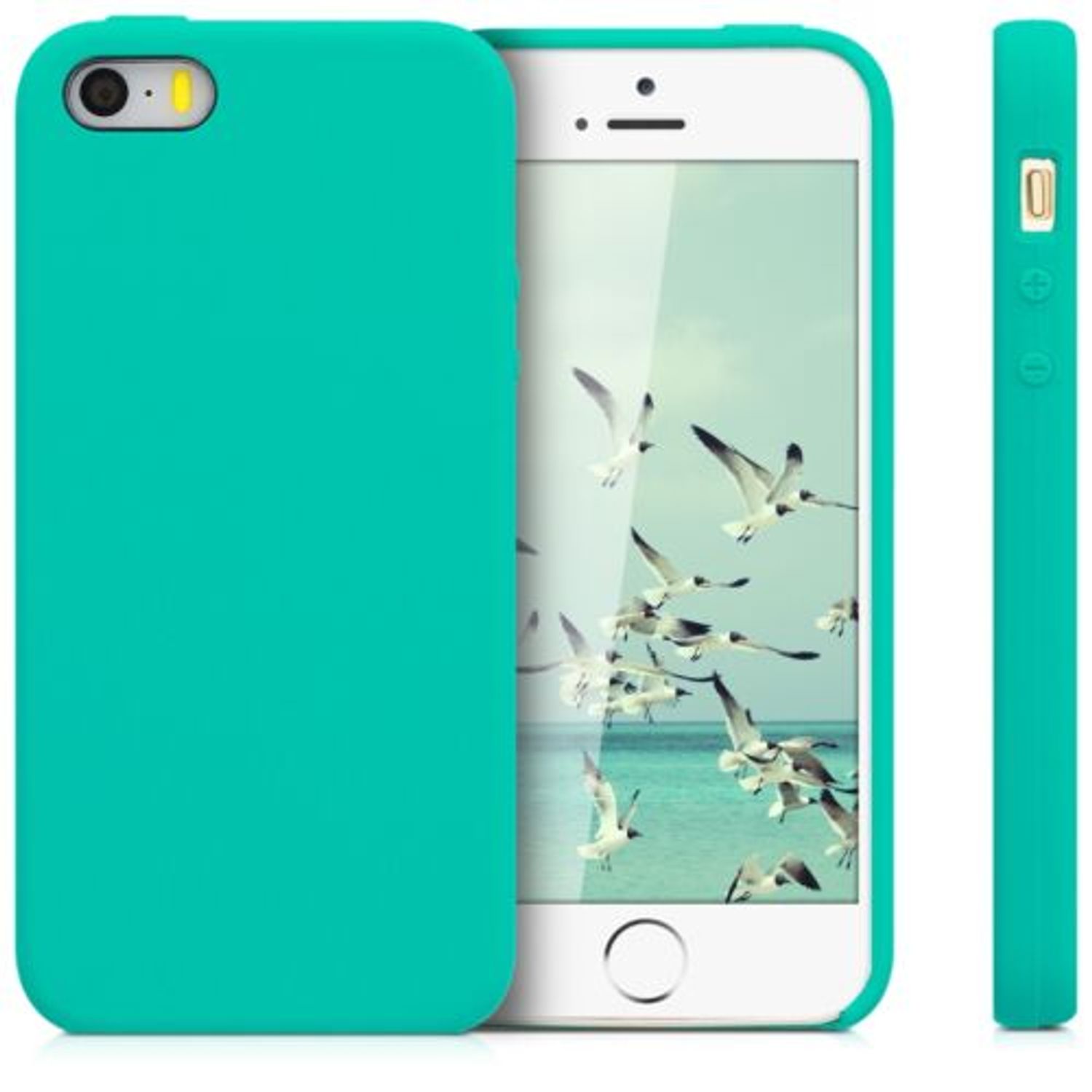 Husa pentru Apple iPhone 5/iPhone 5s/iPhone SE, Silicon, Verde, 42766.37 fotografia produsului View 2 L