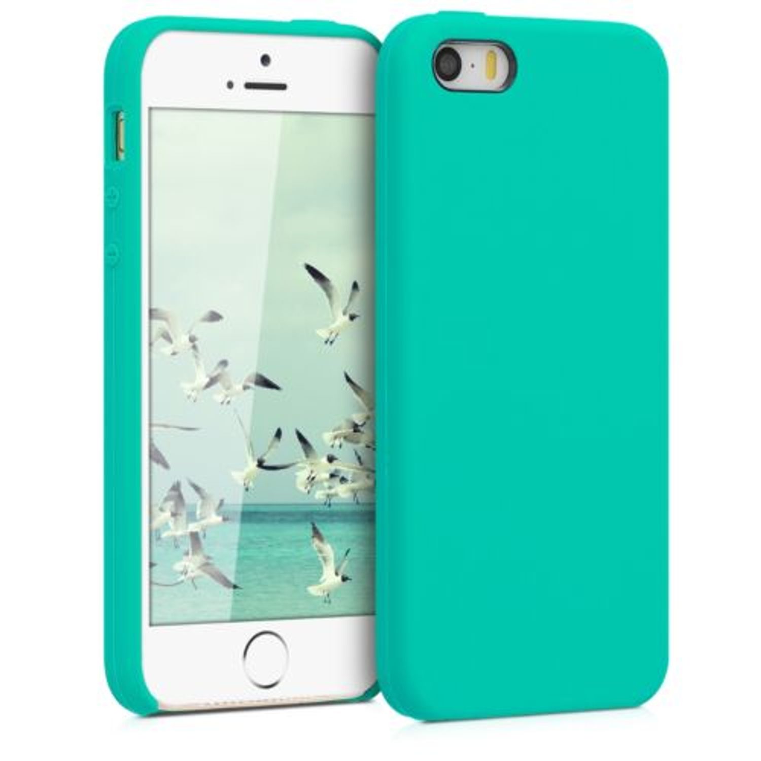 Husa pentru Apple iPhone 5/iPhone 5s/iPhone SE, Silicon, Verde, 42766.37 fotografia produsului