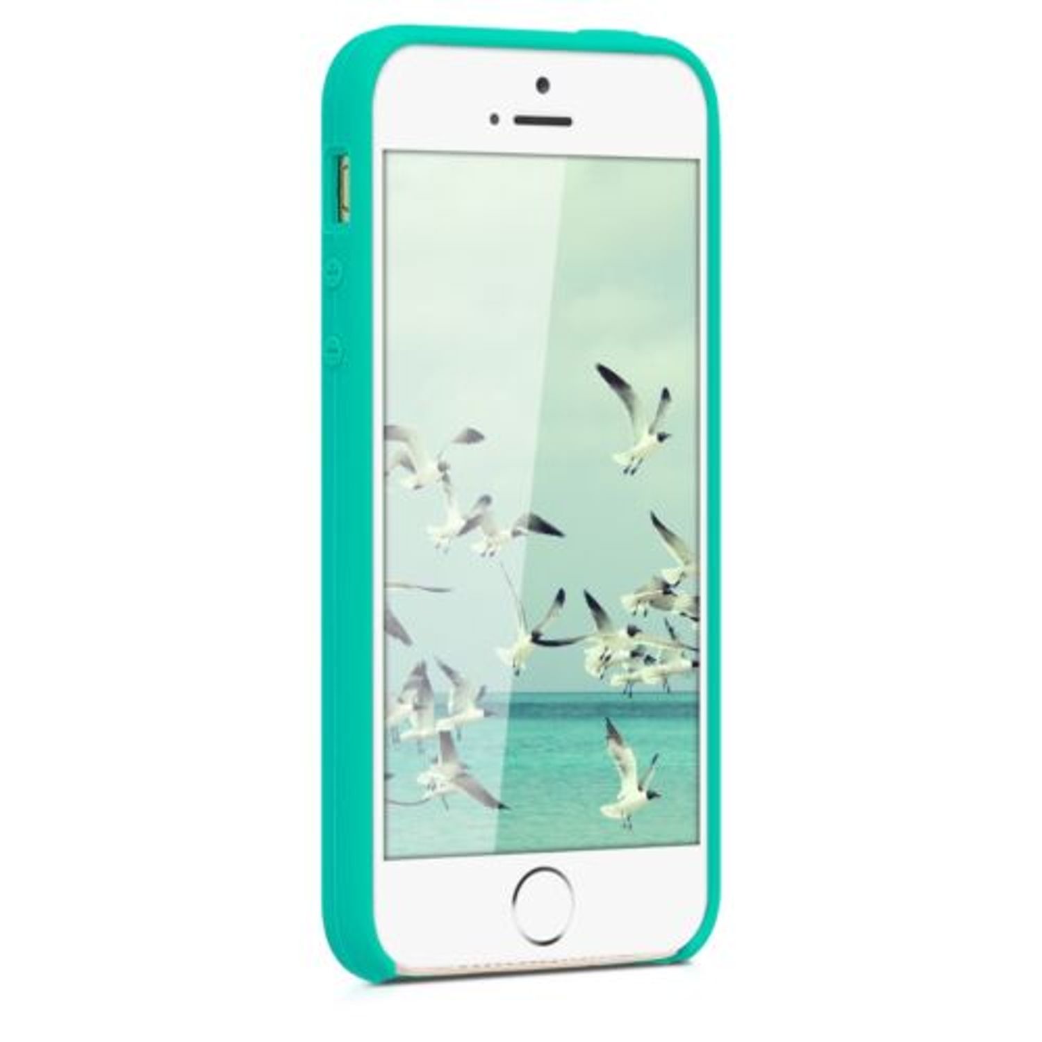 Husa pentru Apple iPhone 5/iPhone 5s/iPhone SE, Silicon, Verde, 42766.37 fotografia produsului View 3 L