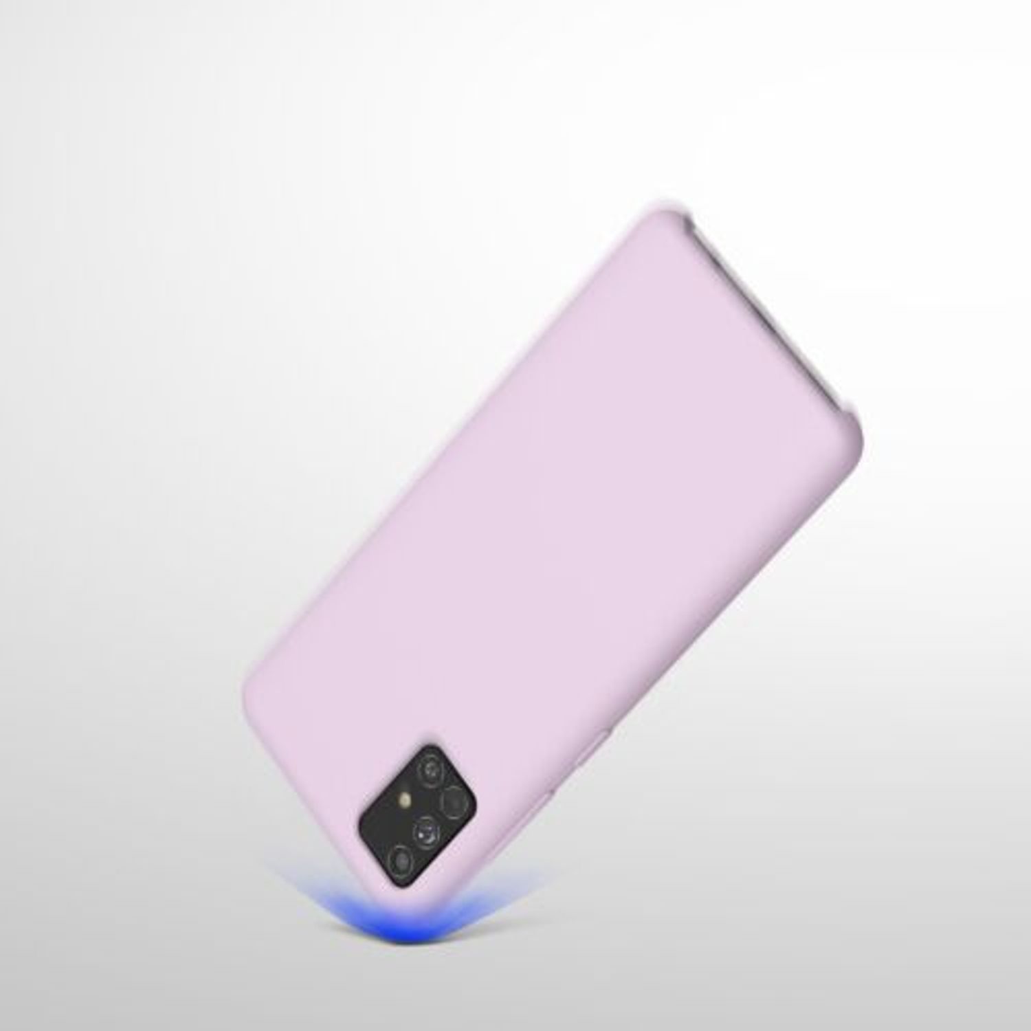 Husa pentru Samsung Galaxy A51, Silicon, Mov, 51197.140 fotografia produsului View 7 L