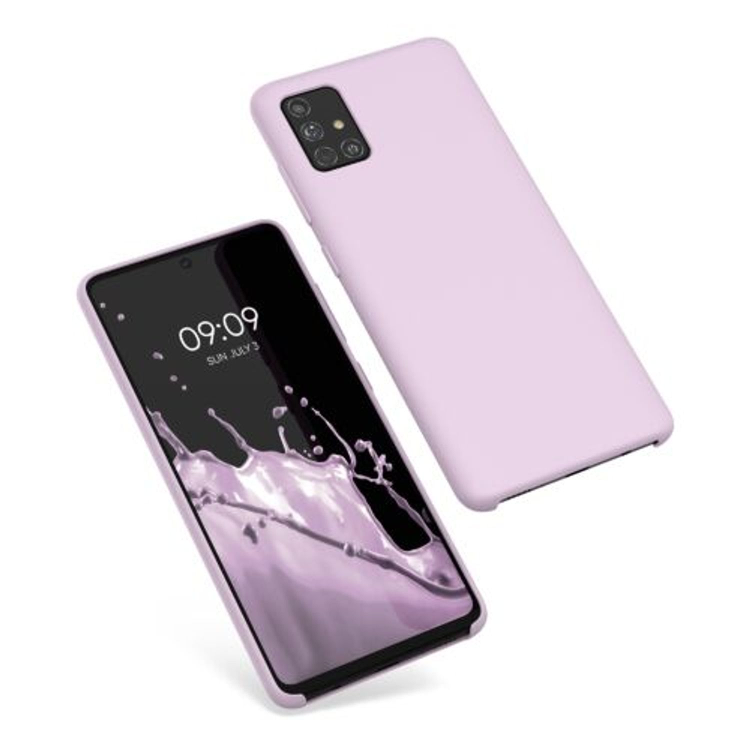 Husa pentru Samsung Galaxy A51, Silicon, Mov, 51197.140 fotografia produsului View 2 L