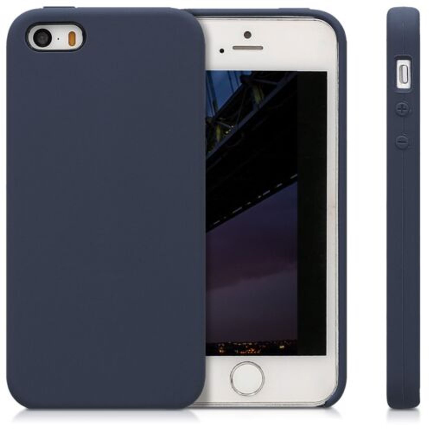 Husa pentru Apple iPhone 5/iPhone 5s/iPhone SE, Silicon, Albastru, 42766.53 fotografia produsului View 2 L