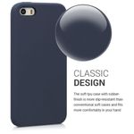 Husa pentru Apple iPhone 5/iPhone 5s/iPhone SE, Silicon, Albastru, 42766.53 fotografia produsului View 4 S
