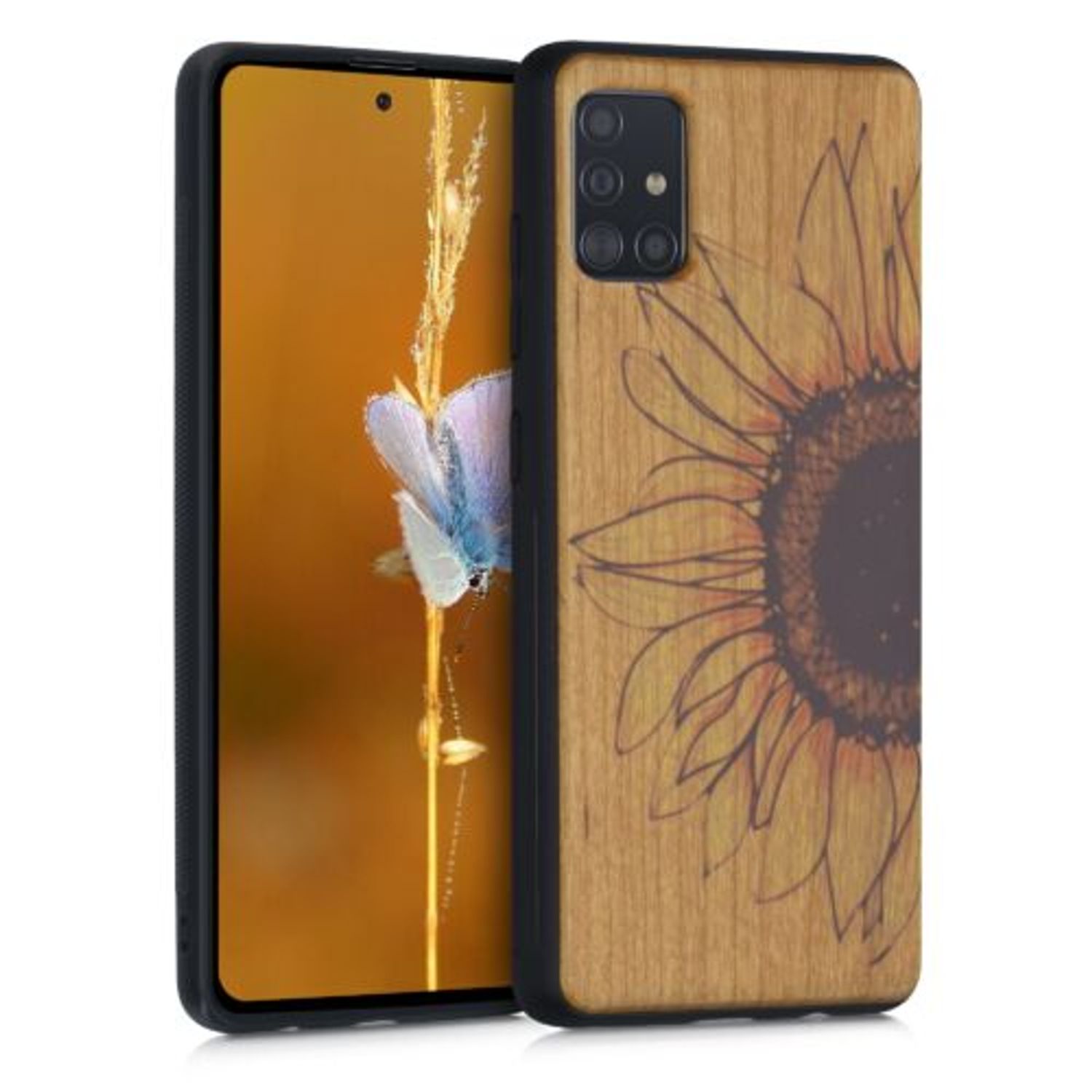 Husa pentru Samsung Galaxy A51, Lemn, Multicolor, 51432.04 fotografia produsului