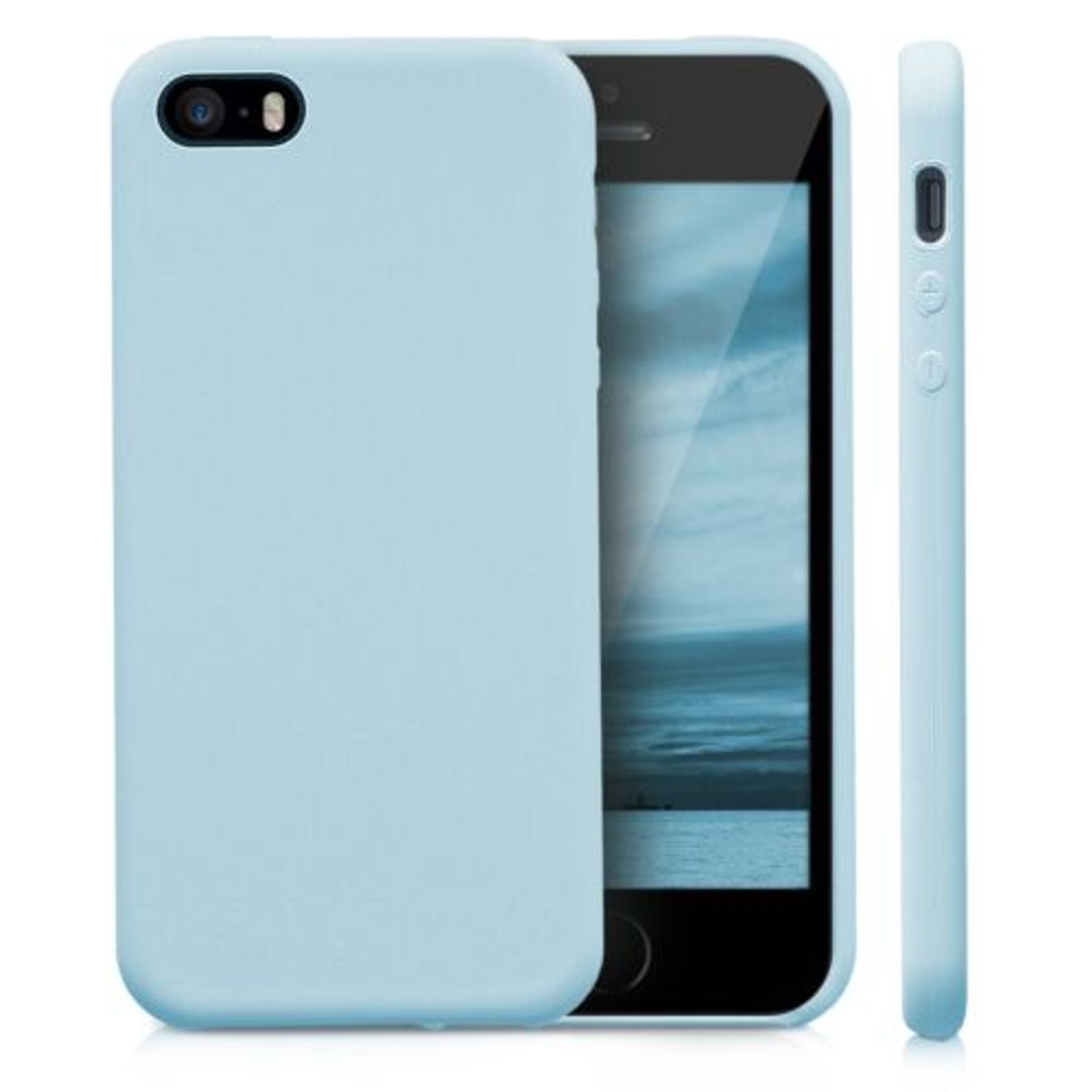 Husa pentru Apple iPhone 5/iPhone 5s/iPhone SE, Silicon, Albastru, 42766.58 fotografia produsului View 2 L