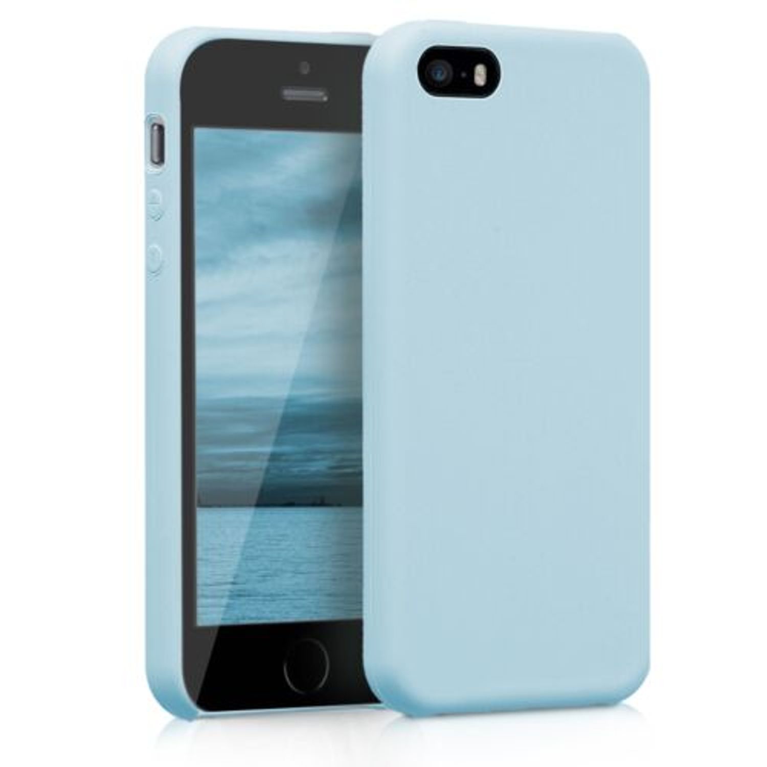 Husa pentru Apple iPhone 5/iPhone 5s/iPhone SE, Silicon, Albastru, 42766.58 fotografia produsului