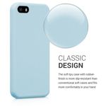 Husa pentru Apple iPhone 5/iPhone 5s/iPhone SE, Silicon, Albastru, 42766.58 fotografia produsului View 4 S